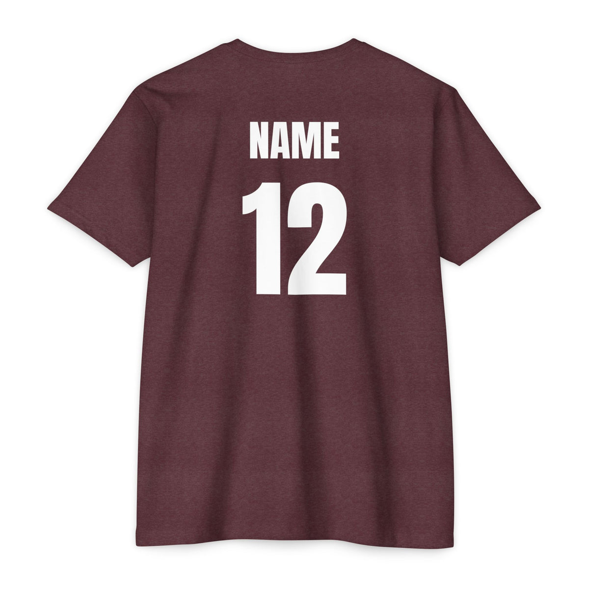Baseball Coach T-Shirt — Custom Back Name & Number
