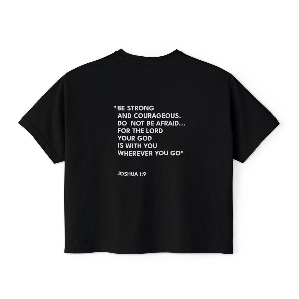 Joshua 1:9 Women's Logo Boxy Tee