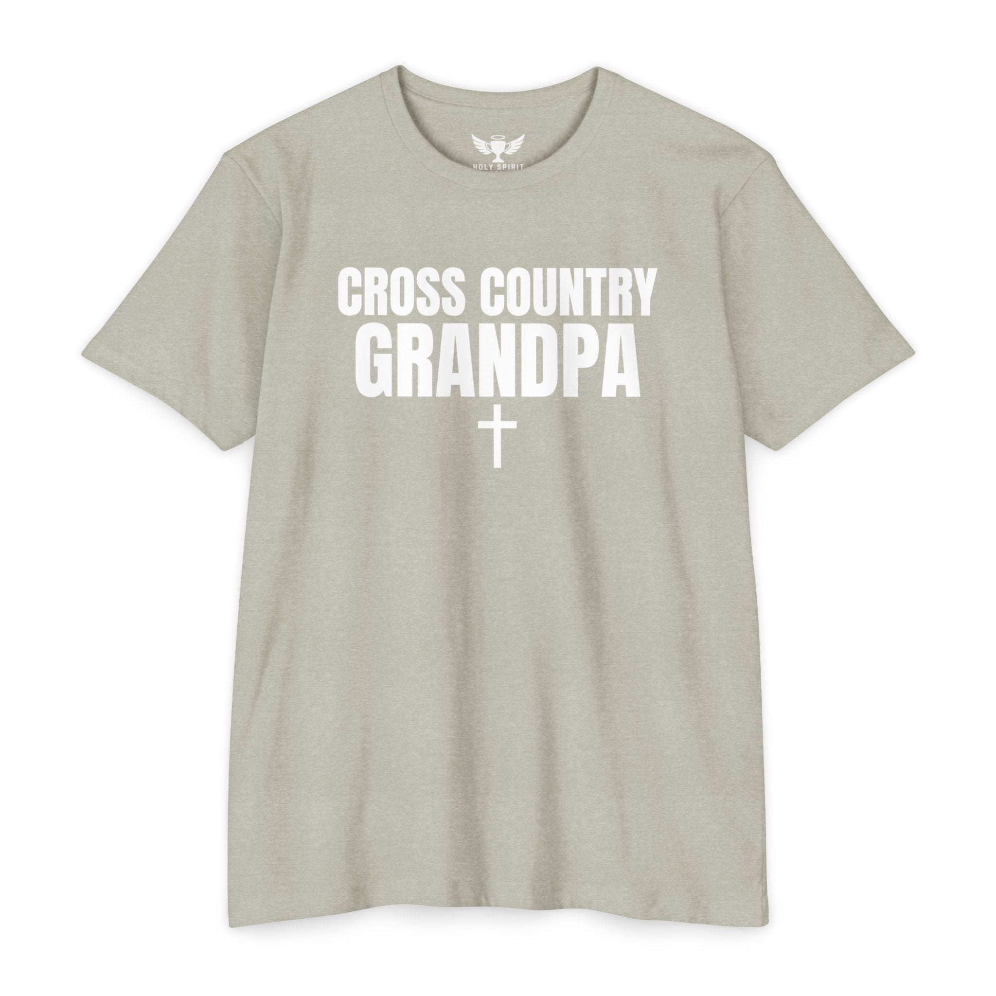 Cross Country Grandpa T-Shirt — Personalized Back Number & Name