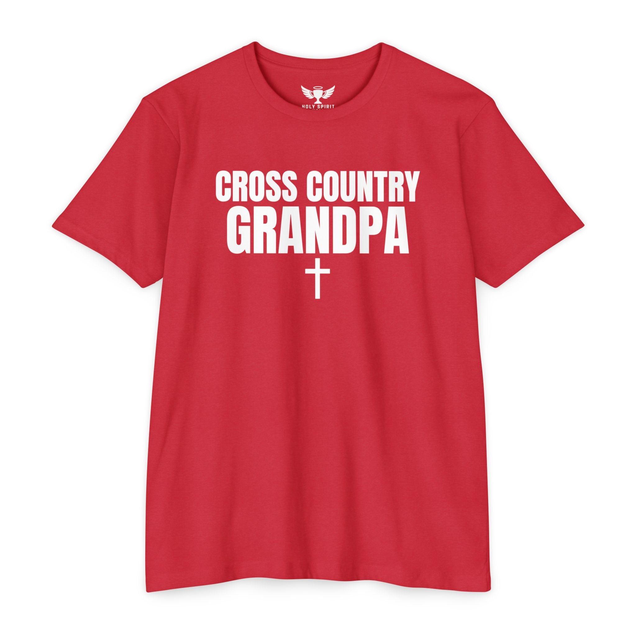 Cross Country Grandpa T-Shirt — Personalized Back Number & Name