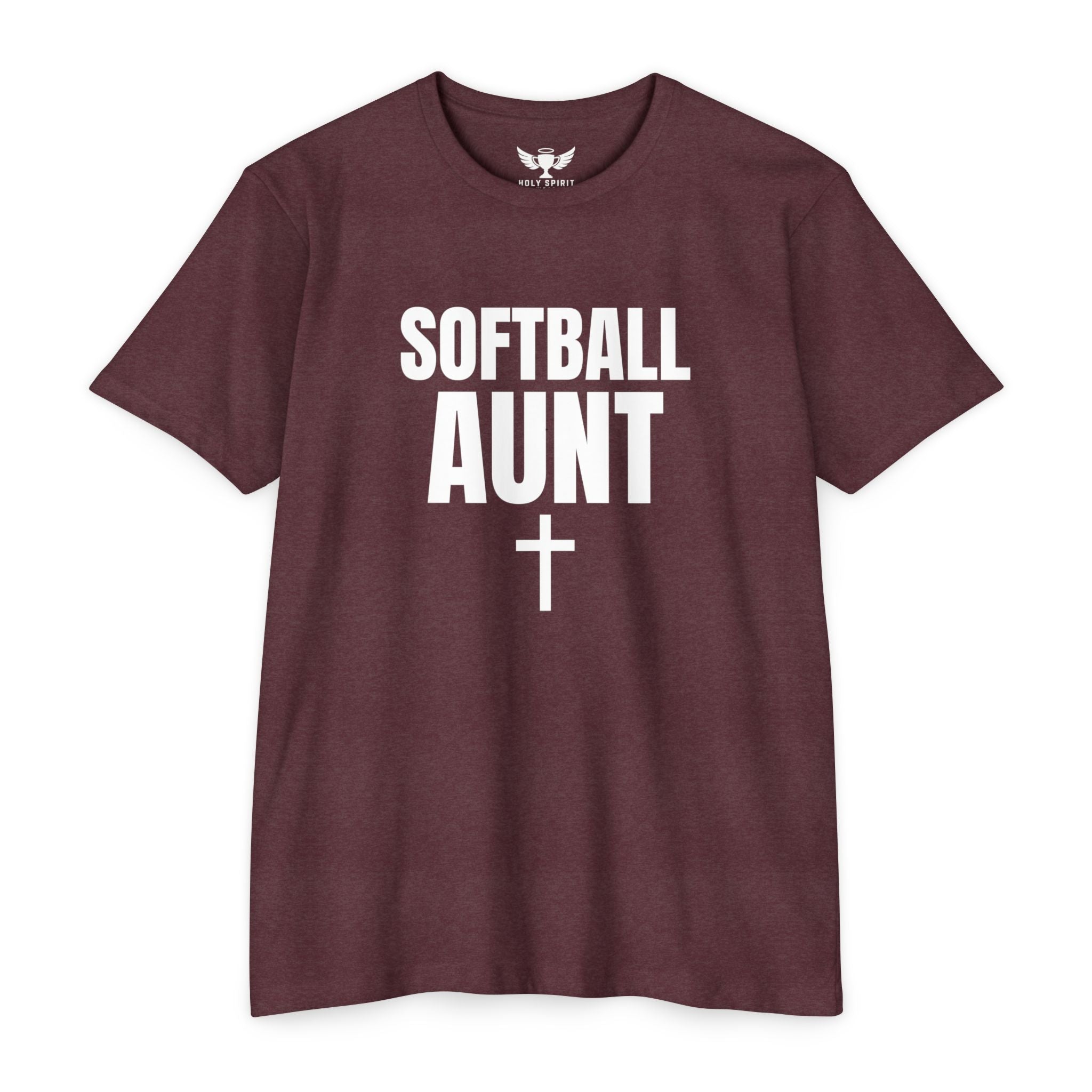 Softball Aunt T-Shirt — Custom Name & Number
