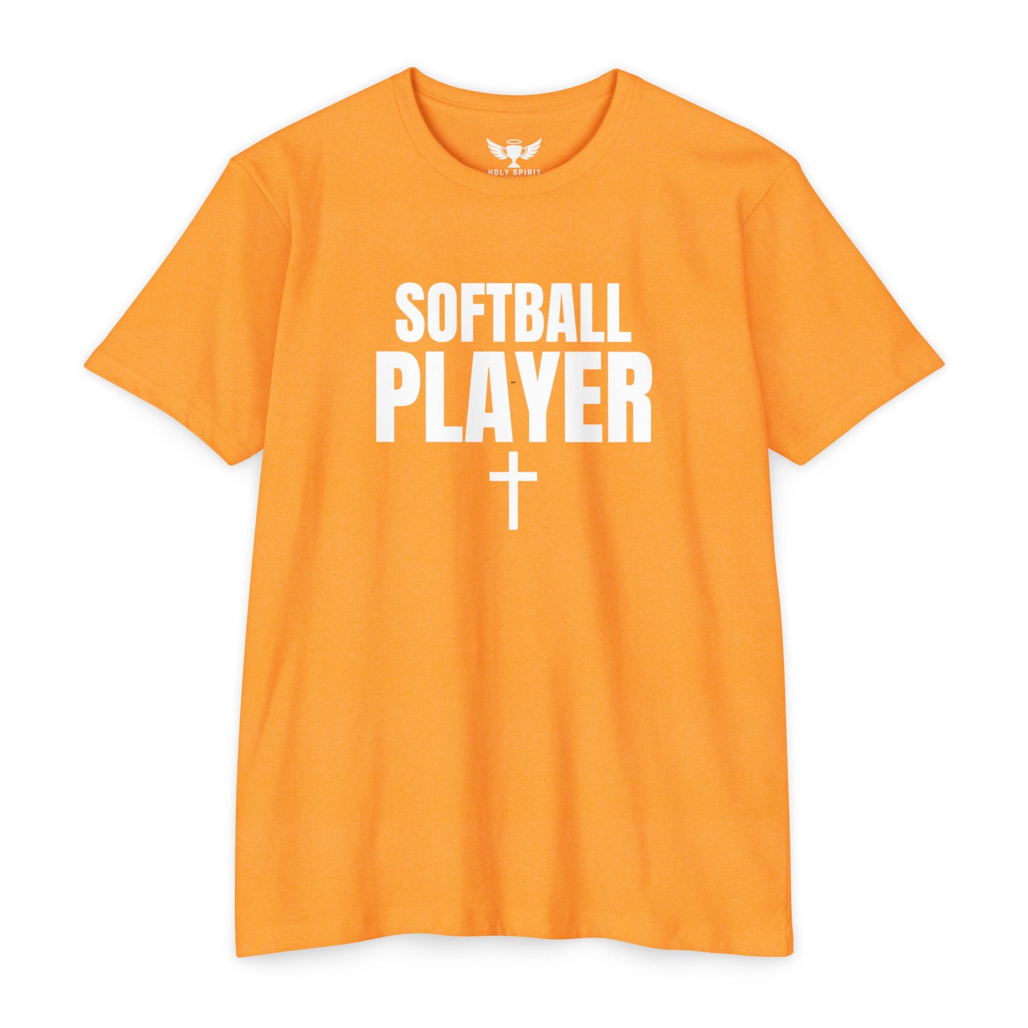 Softball Player T-Shirt — Custom Back Name & Number