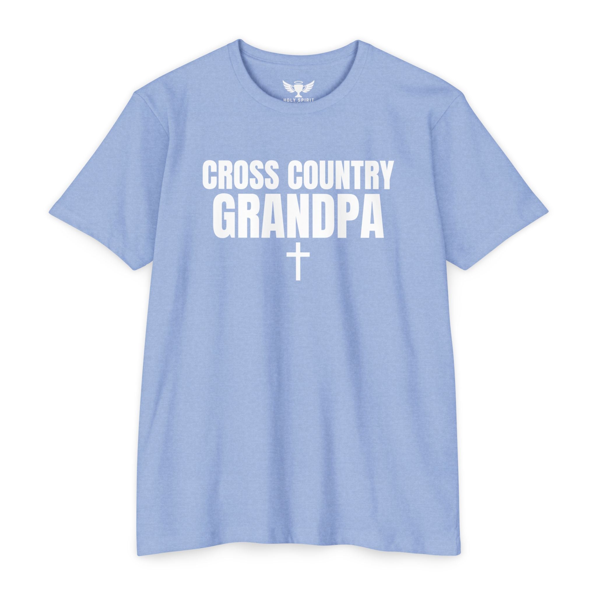 Cross Country Grandpa T-Shirt — Personalized Back Number & Name
