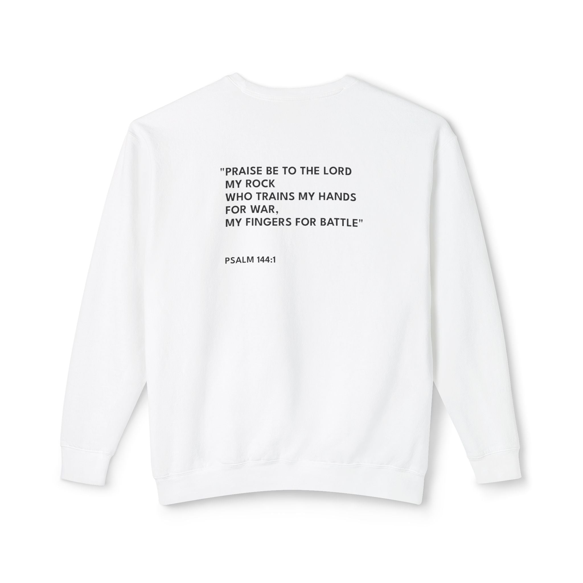 Psalm 144:1 Logo Crewneck Sweatshirt