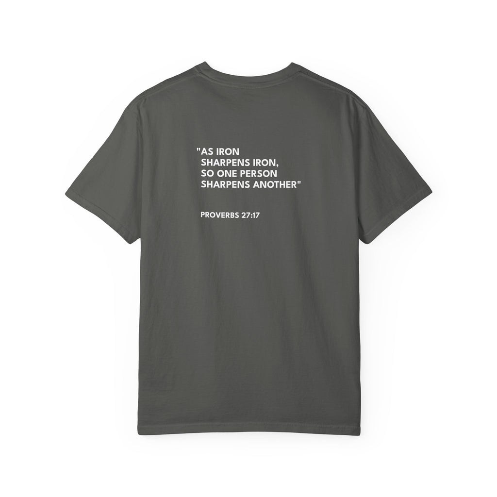 Proverbs 27:17 Text Logo - Unisex Casual T-Shirt