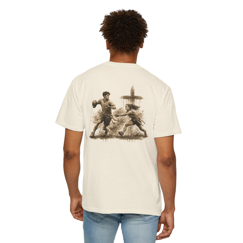 All Glory To God - Flag Football Tee — Faith-Based Athletic T-Shirt