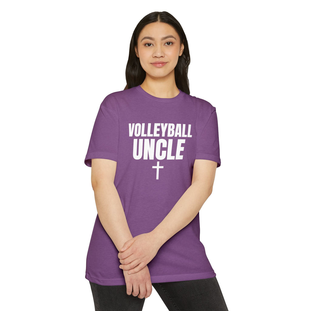 Volleyball Uncle T-Shirt — Custom Name & Number Sports Tee