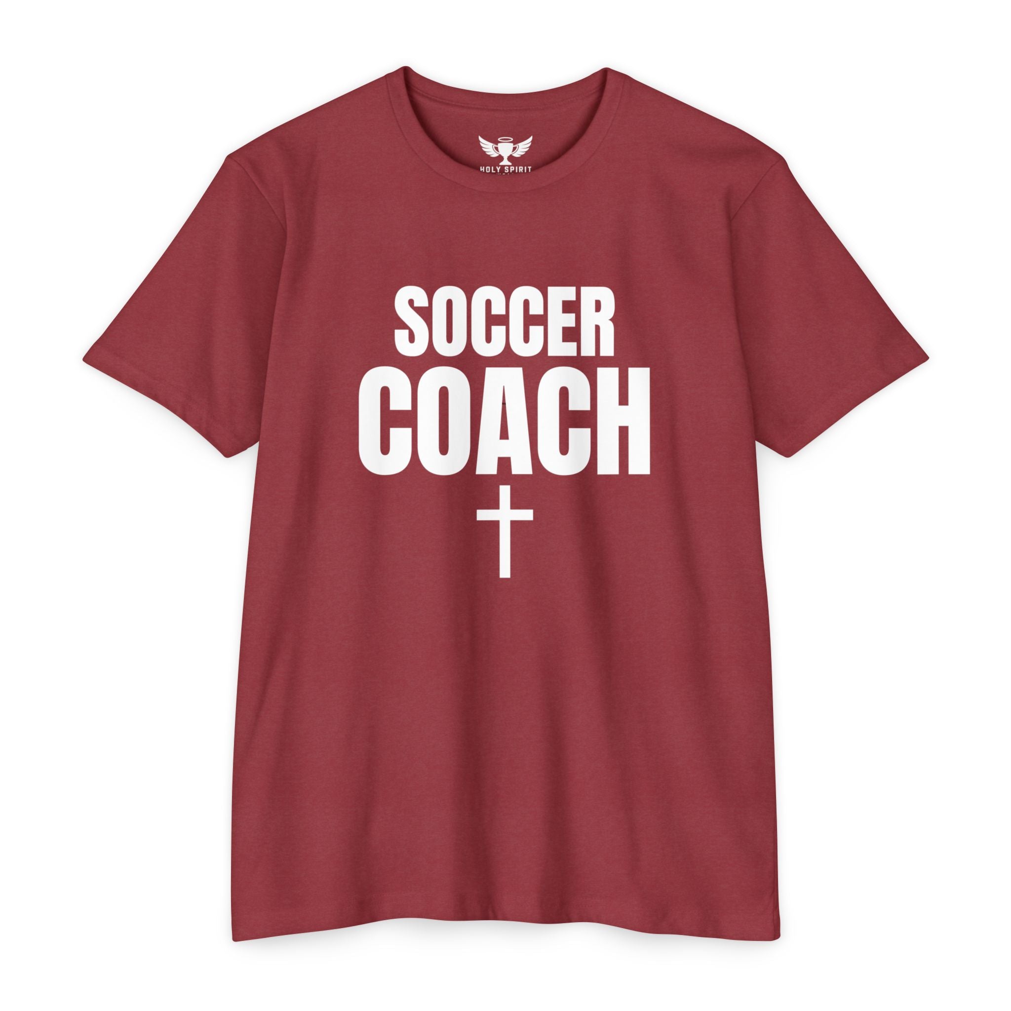 Soccer Coach T-Shirt — Custom Name & Number Sports Tee