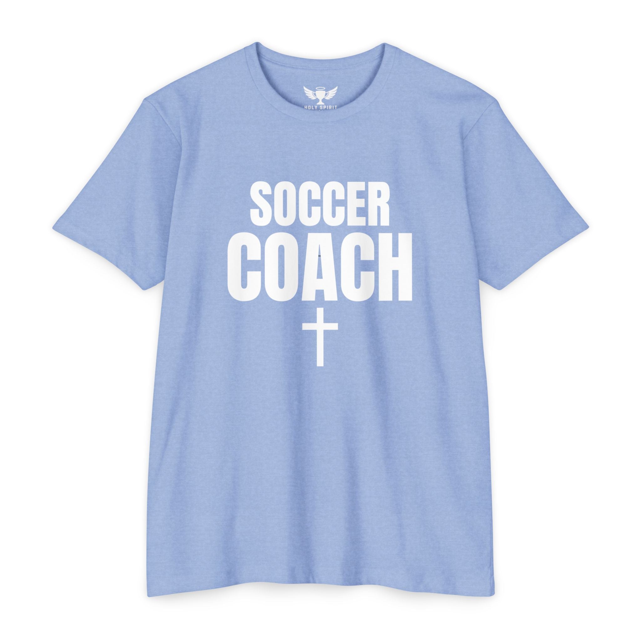 Soccer Coach T-Shirt — Custom Name & Number Sports Tee