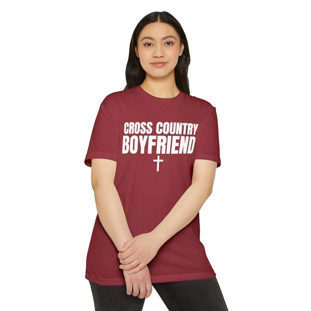 Cross Country Boyfriend T-Shirt — Personalized Back Number Track Tee