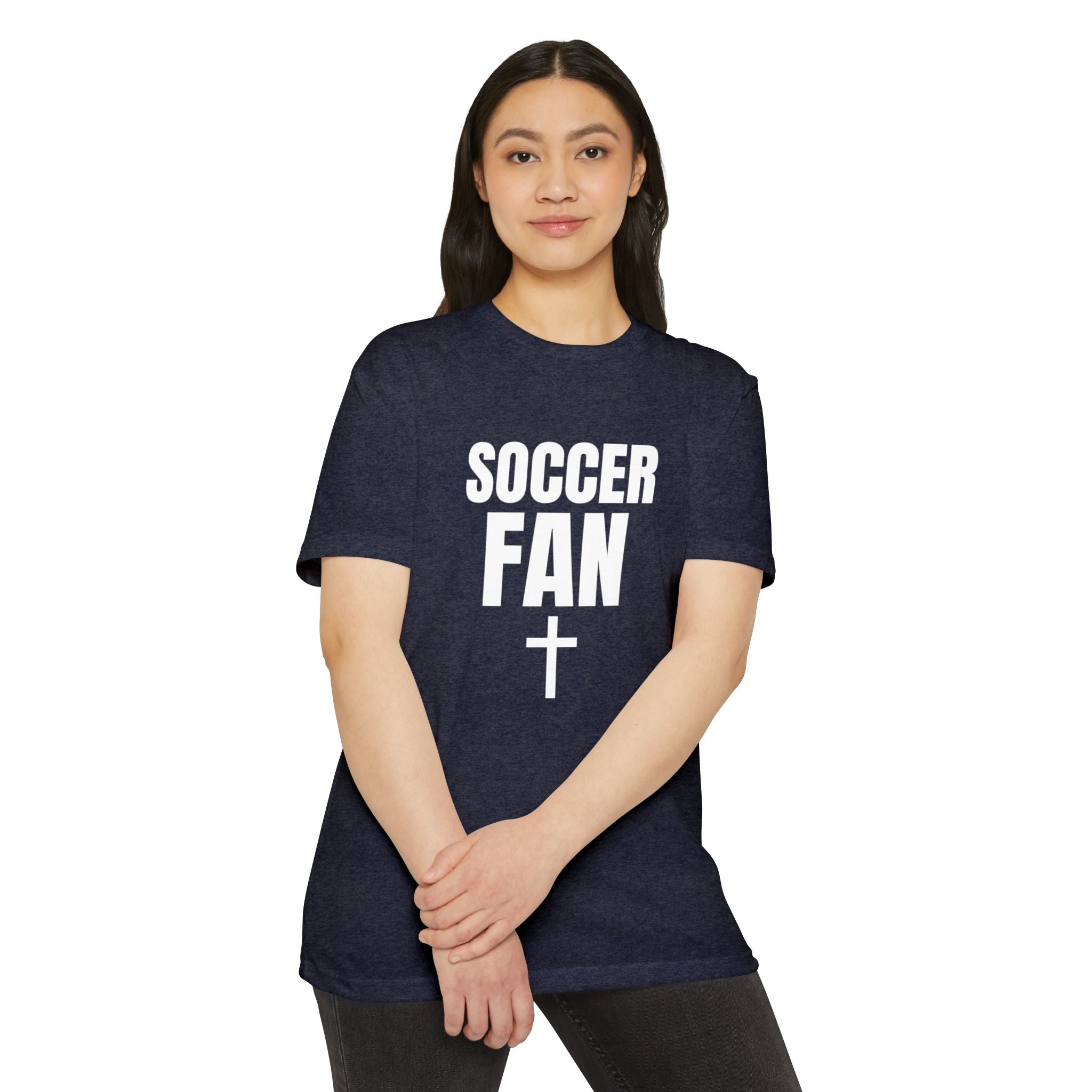 Soccer Fan T-Shirt — Custom Name & Number Jersey Tee