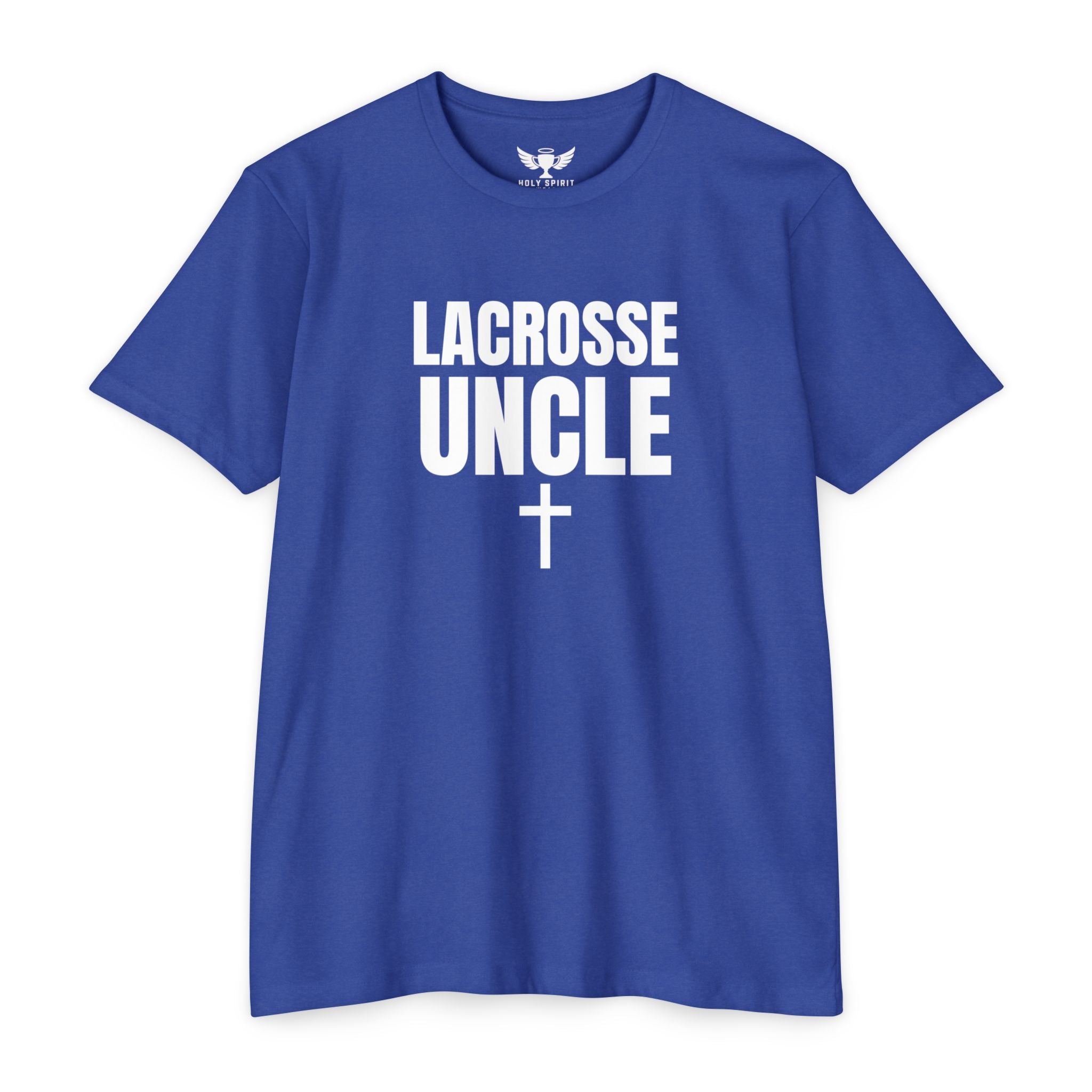 Lacrosse Uncle T-Shirt — Custom Name & Number Sports Tee