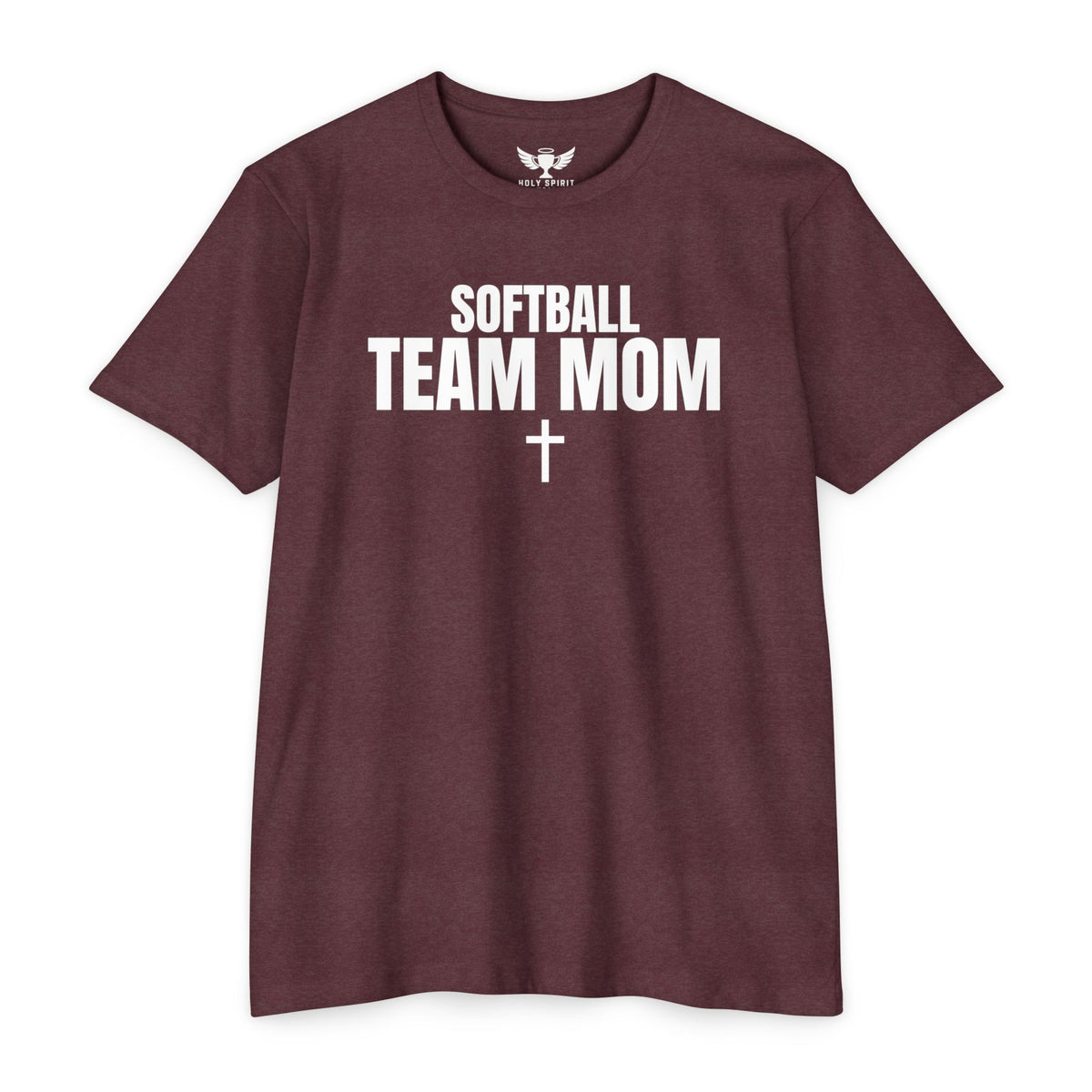 Softball Team Mom T‑Shirt — Custom Back Name & Number