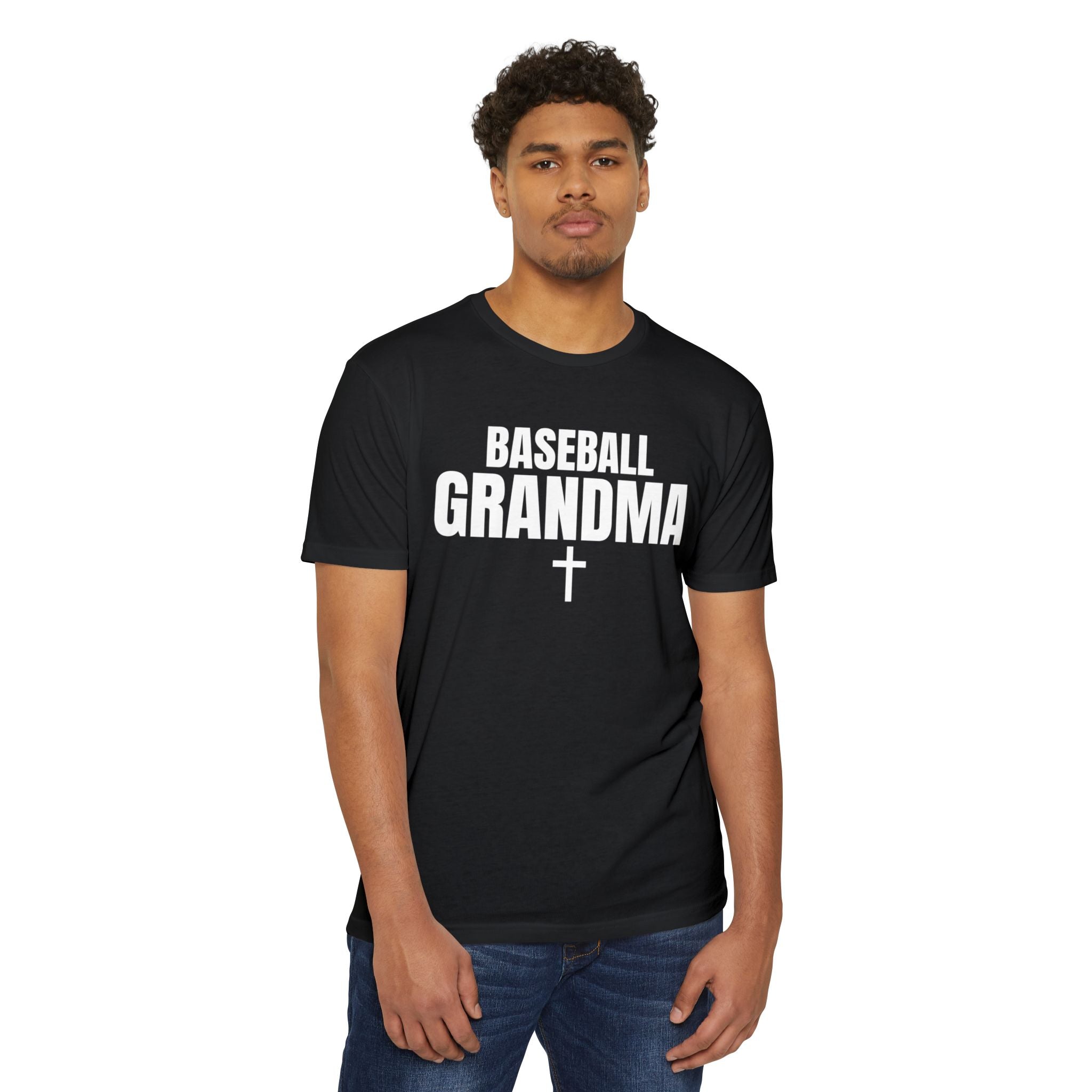 Baseball Grandma T-Shirt — Custom Back Name & Number