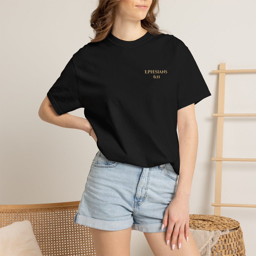 Ephesians 6:11 Streetwear T-Shirt — Comfort Colors Garment-Dyed Tee