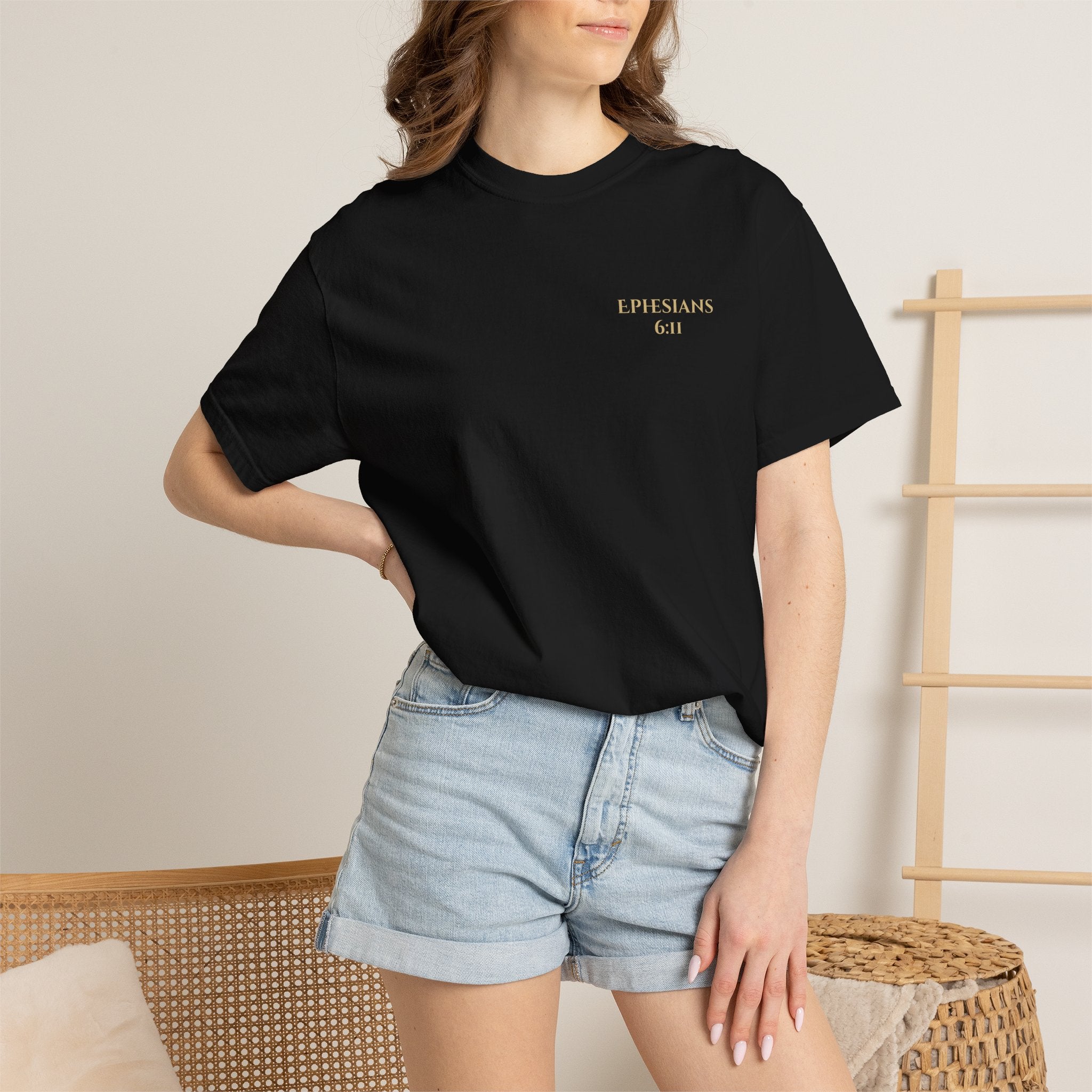 Ephesians 6:11 Streetwear T-Shirt — Comfort Colors Garment-Dyed Tee