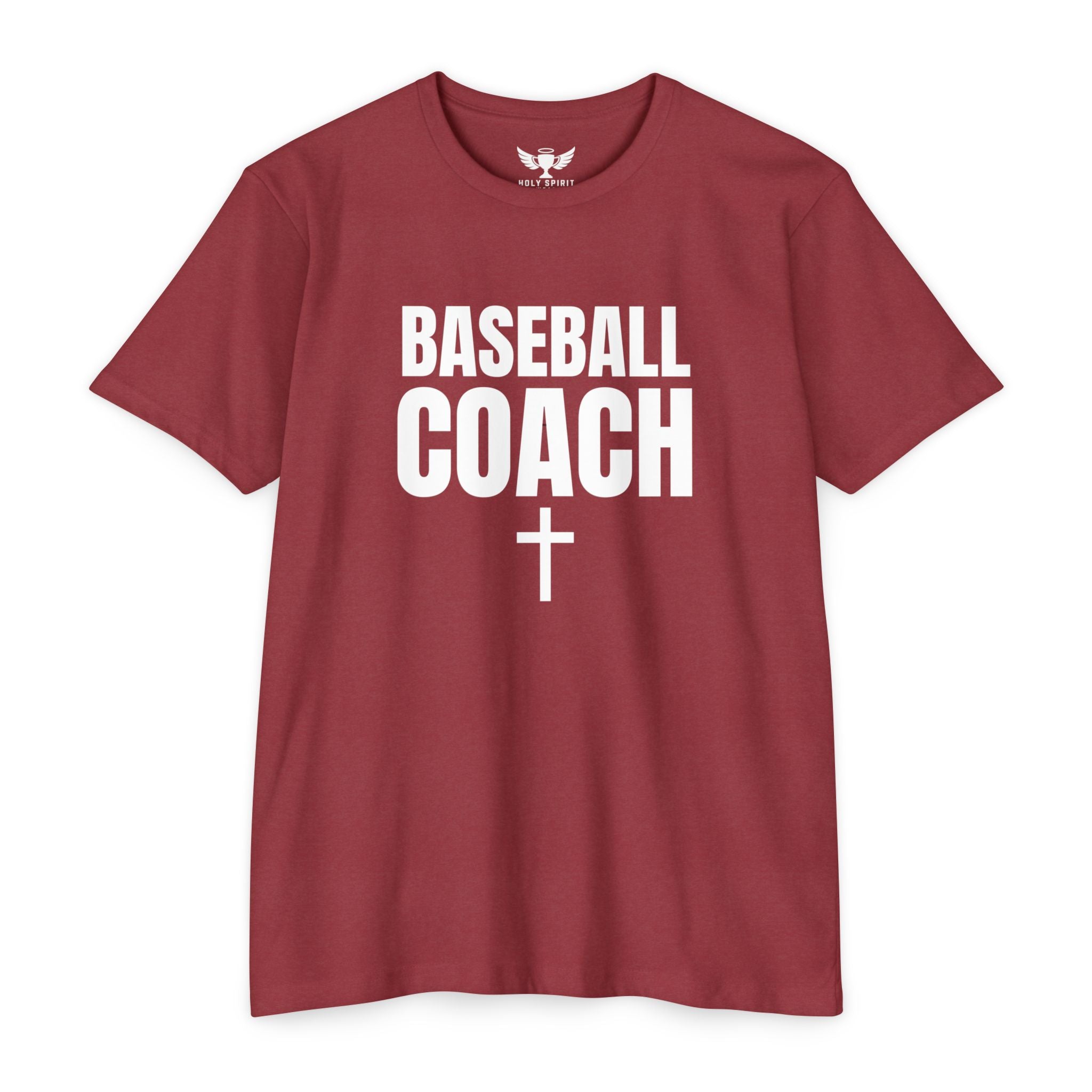 Baseball Coach T-Shirt — Custom Back Name & Number