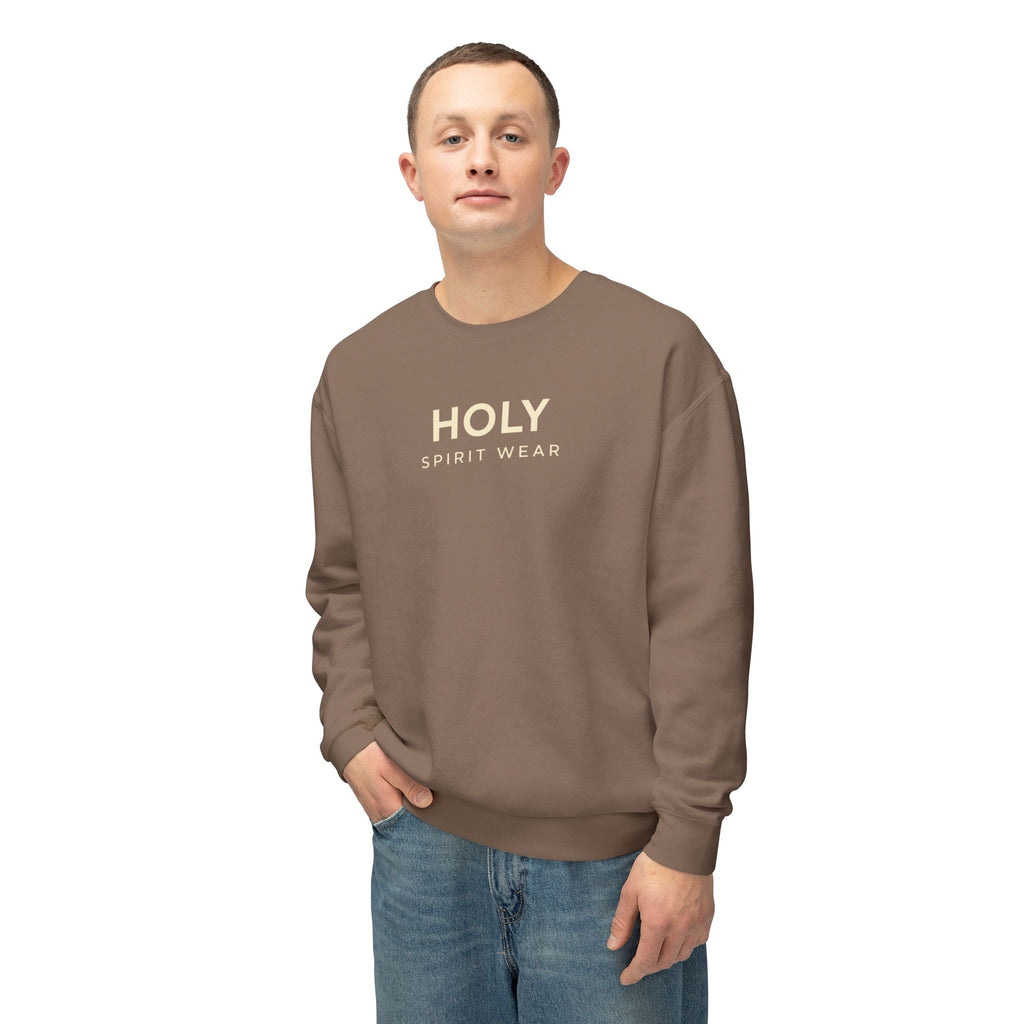 Proverbs 27:17 Text Logo Crewneck Sweatshirt