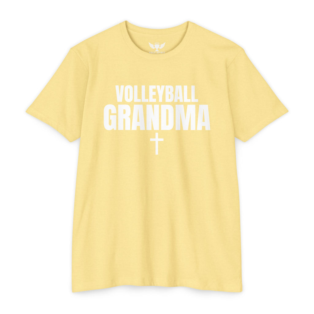 Volleyball Grandma T-Shirt — Custom Name & Number Sports Tee