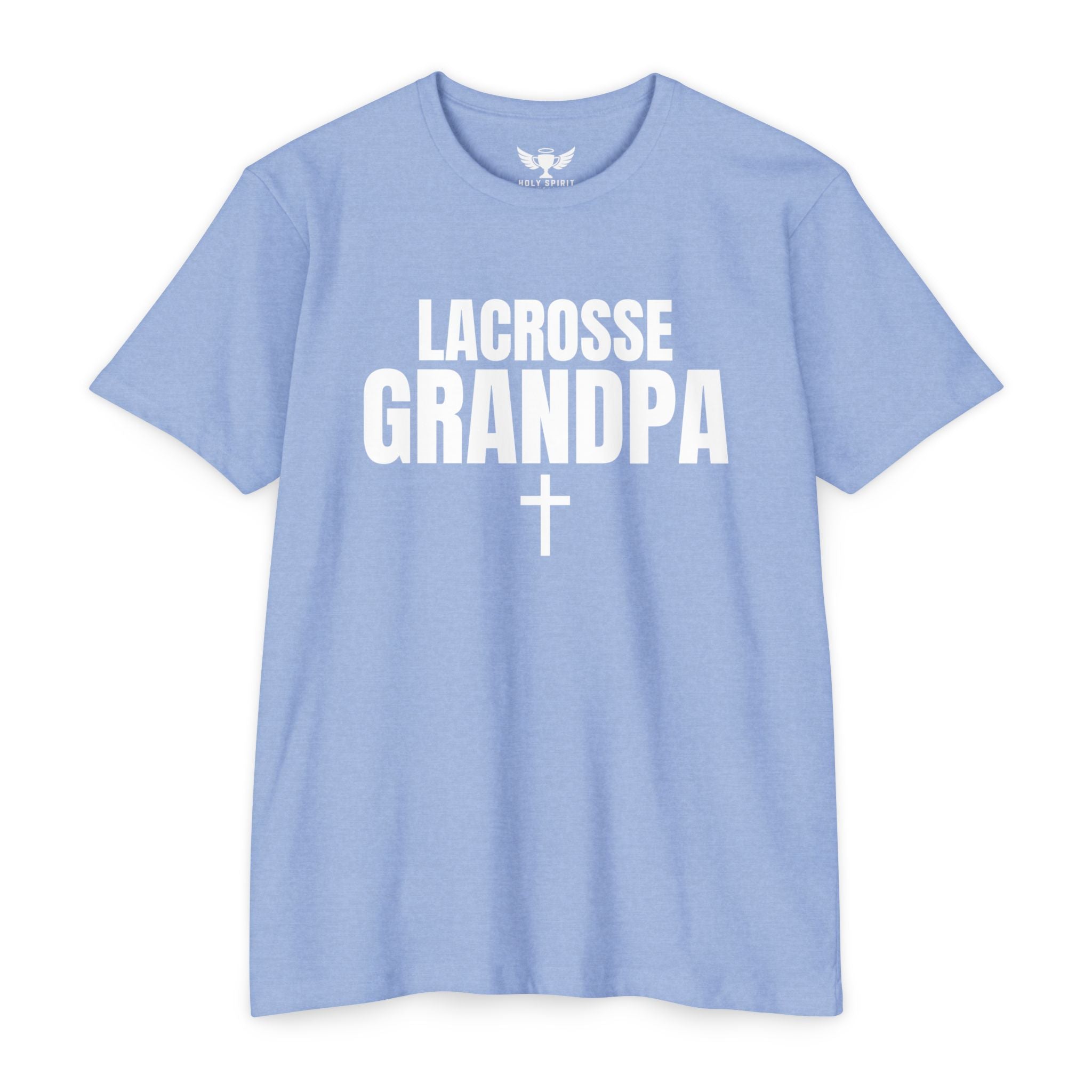 Lacrosse Grandpa T-Shirt — Custom Name & Number Sports Tee