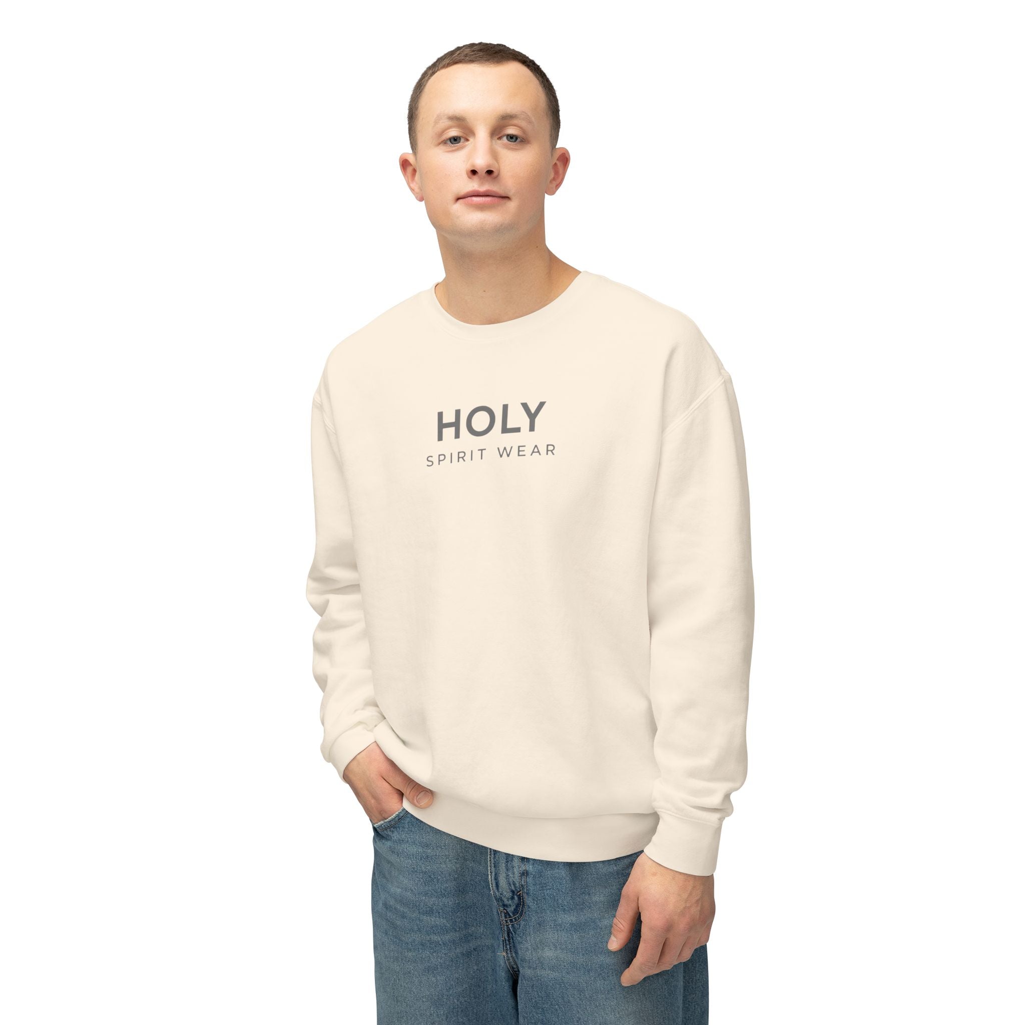 Philippians 4:13 Text Logo Crewneck Sweatshirt