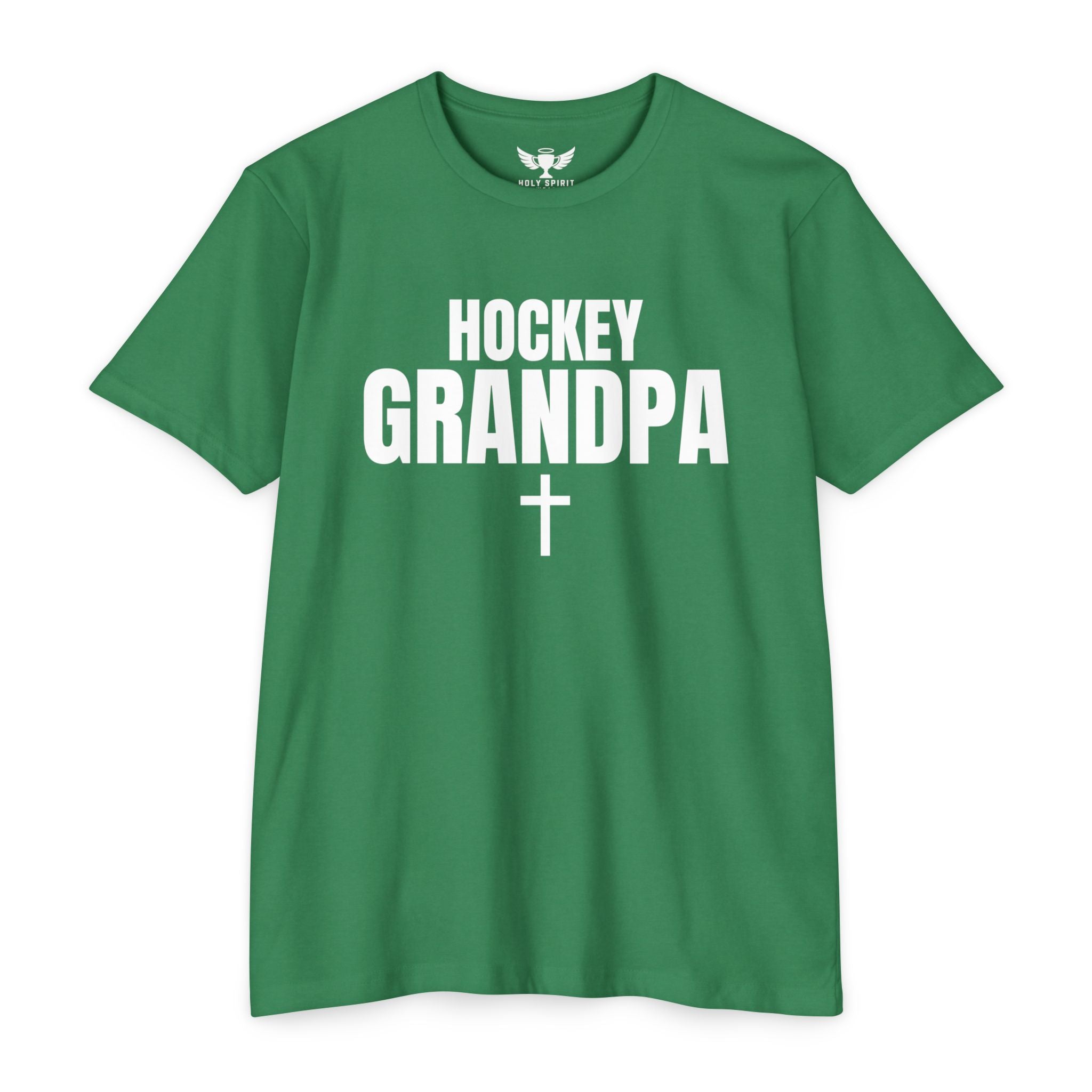 Hockey Grandpa T-Shirt — Custom Name & Number Sports Tee