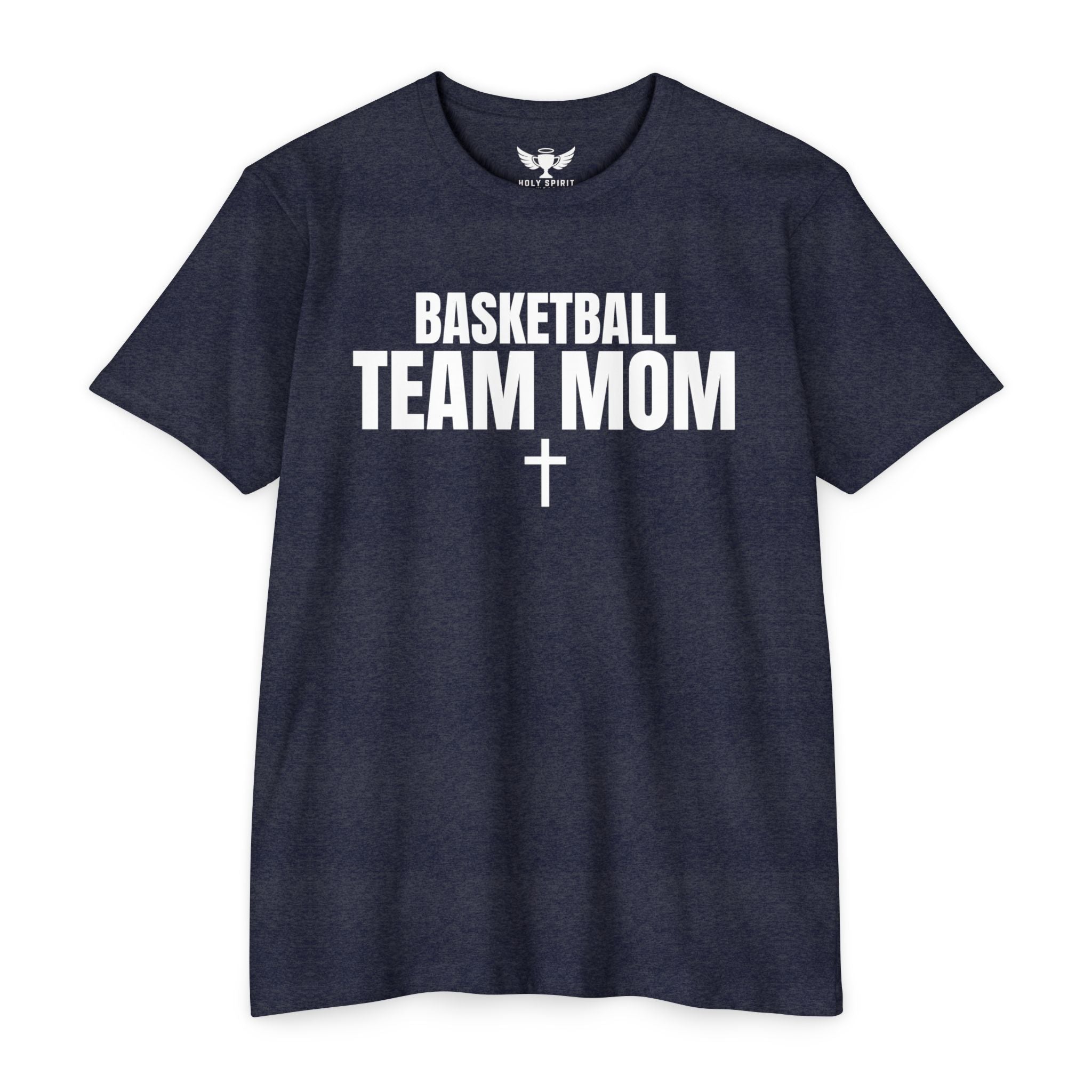 Basketball Team Mom T-Shirt — Custom Back Name & Number