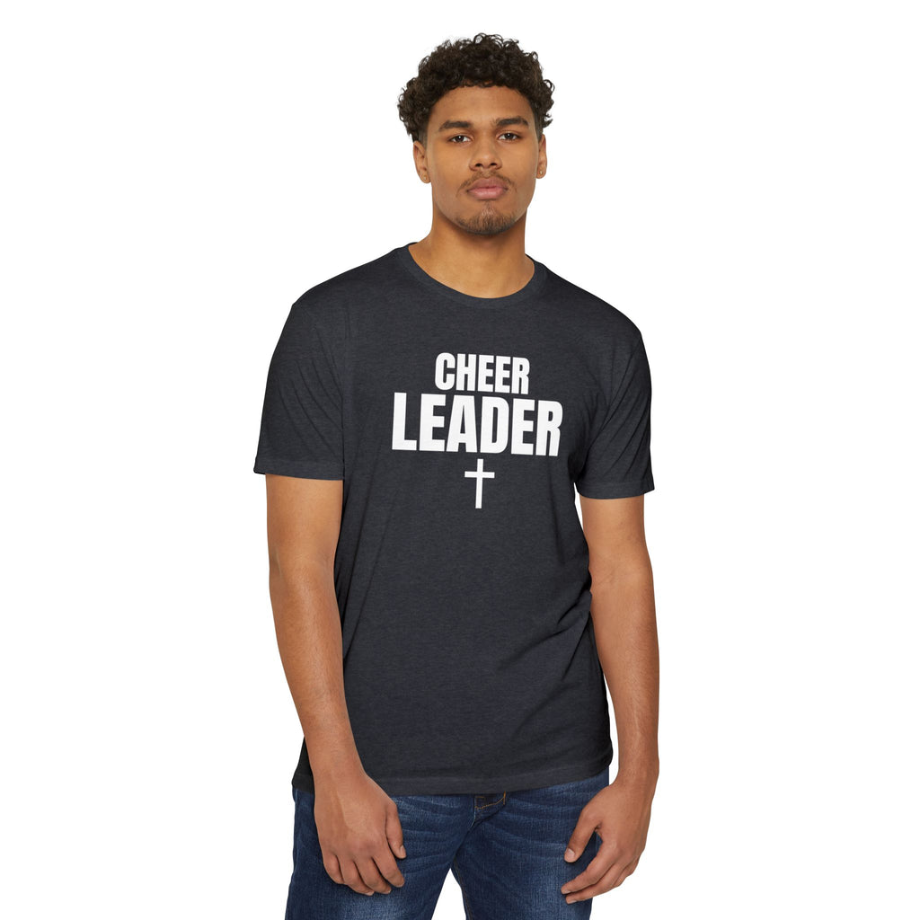 Cheer Leader T-Shirt with Cross — Personalized Back Name & Number