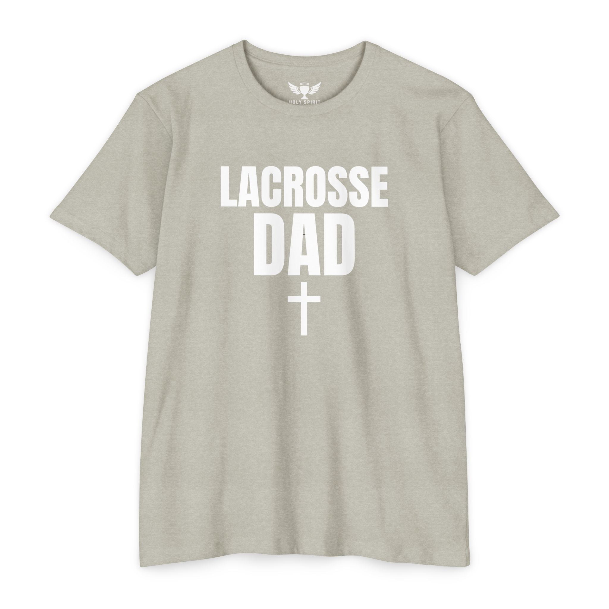 Lacrosse Dad T-Shirt — Custom Name & Number Sports Tee