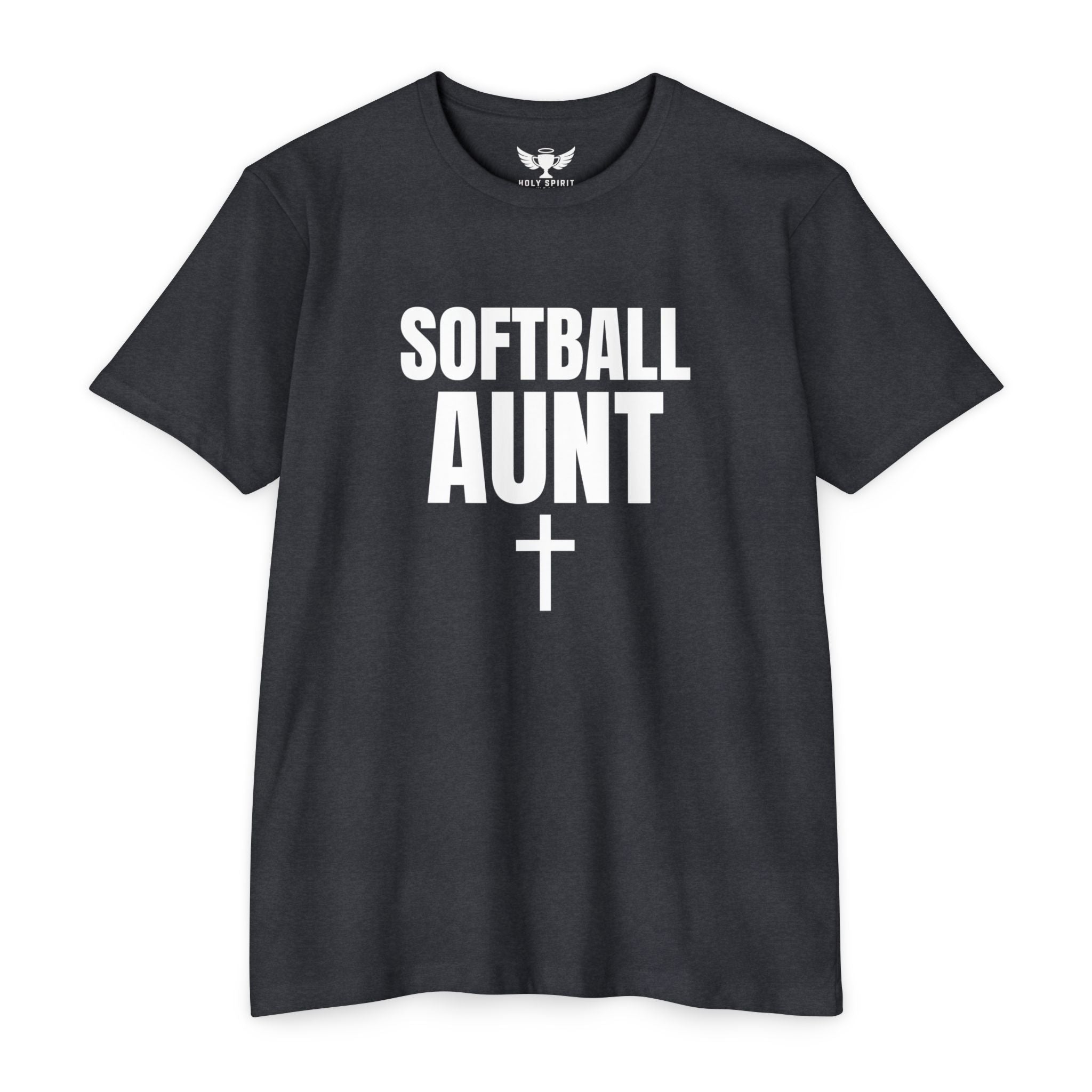 Softball Aunt T-Shirt — Custom Name & Number