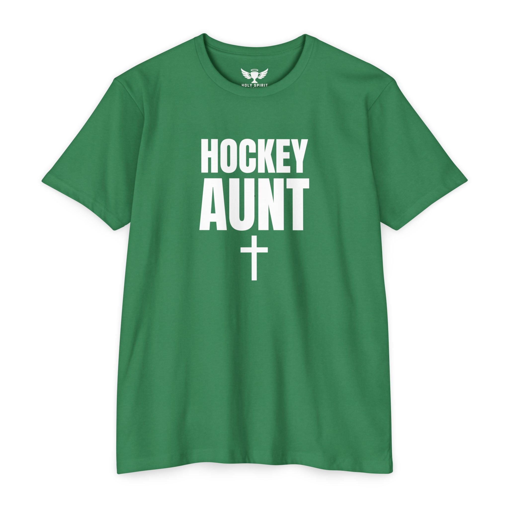 Hockey Aunt T-Shirt — Personalized Back Number Jersey with Cross
