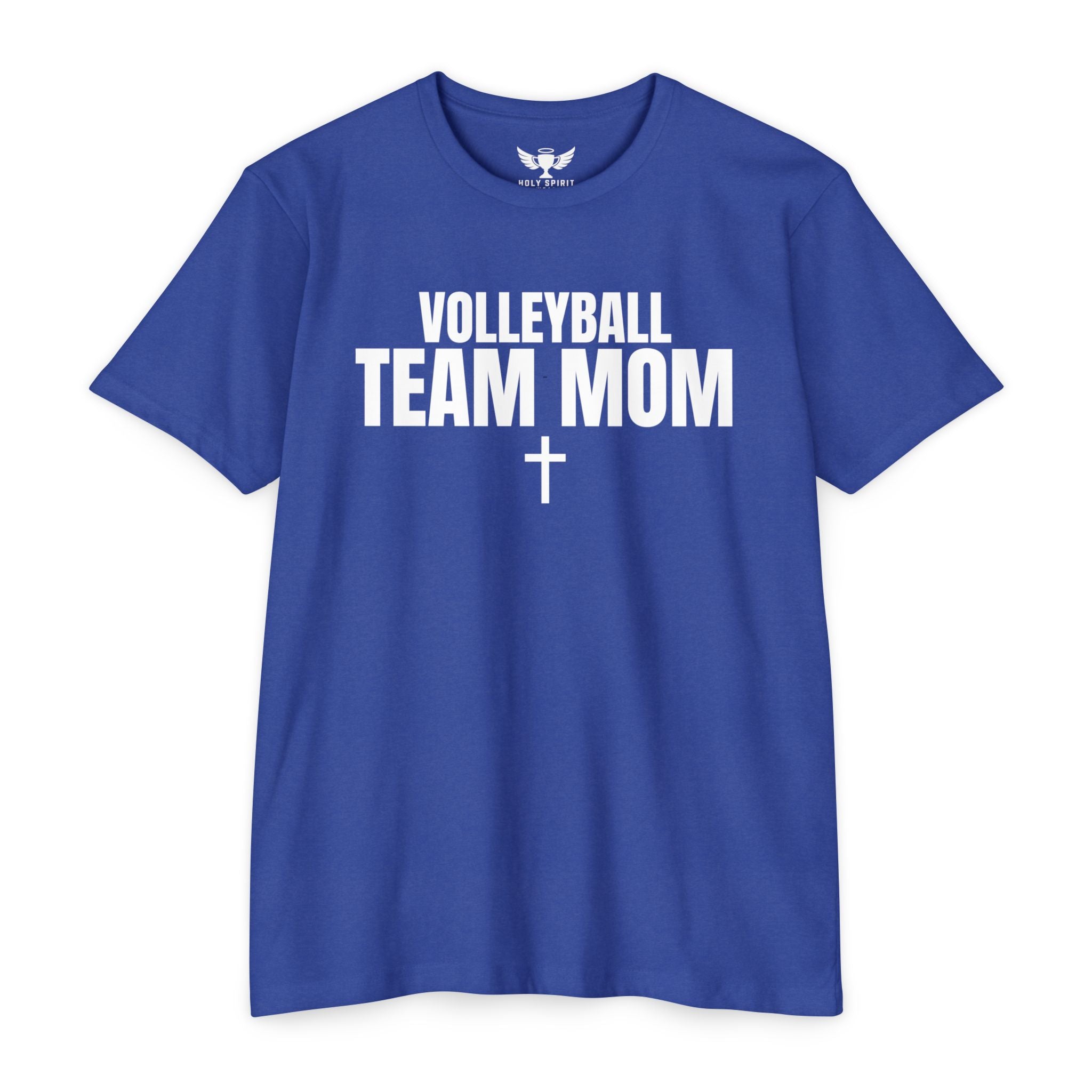 Volleyball Team Mom T-Shirt — Custom Name & Number Sports Tee
