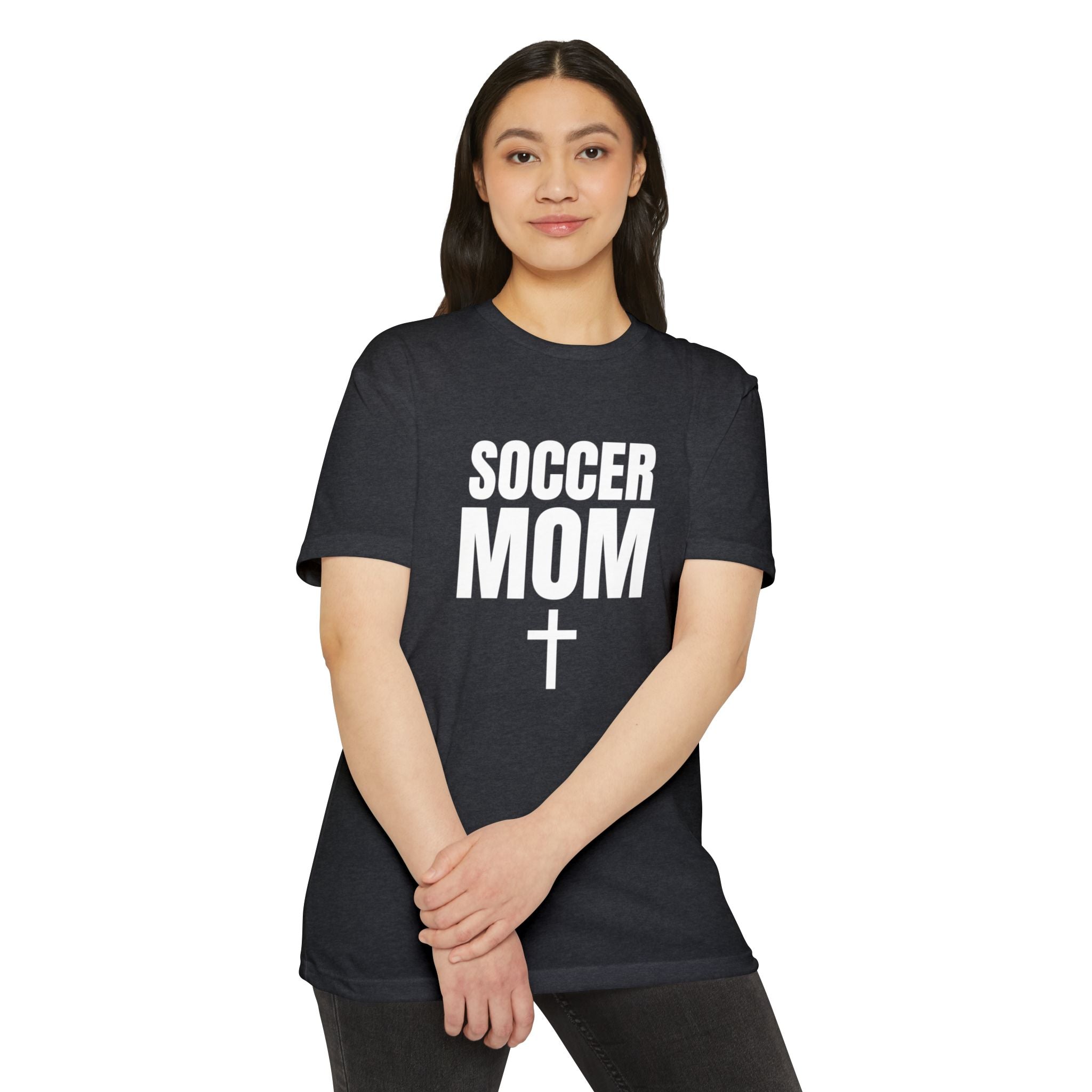 Soccer Mom T-Shirt — Custom Name & Number Sports Tee
