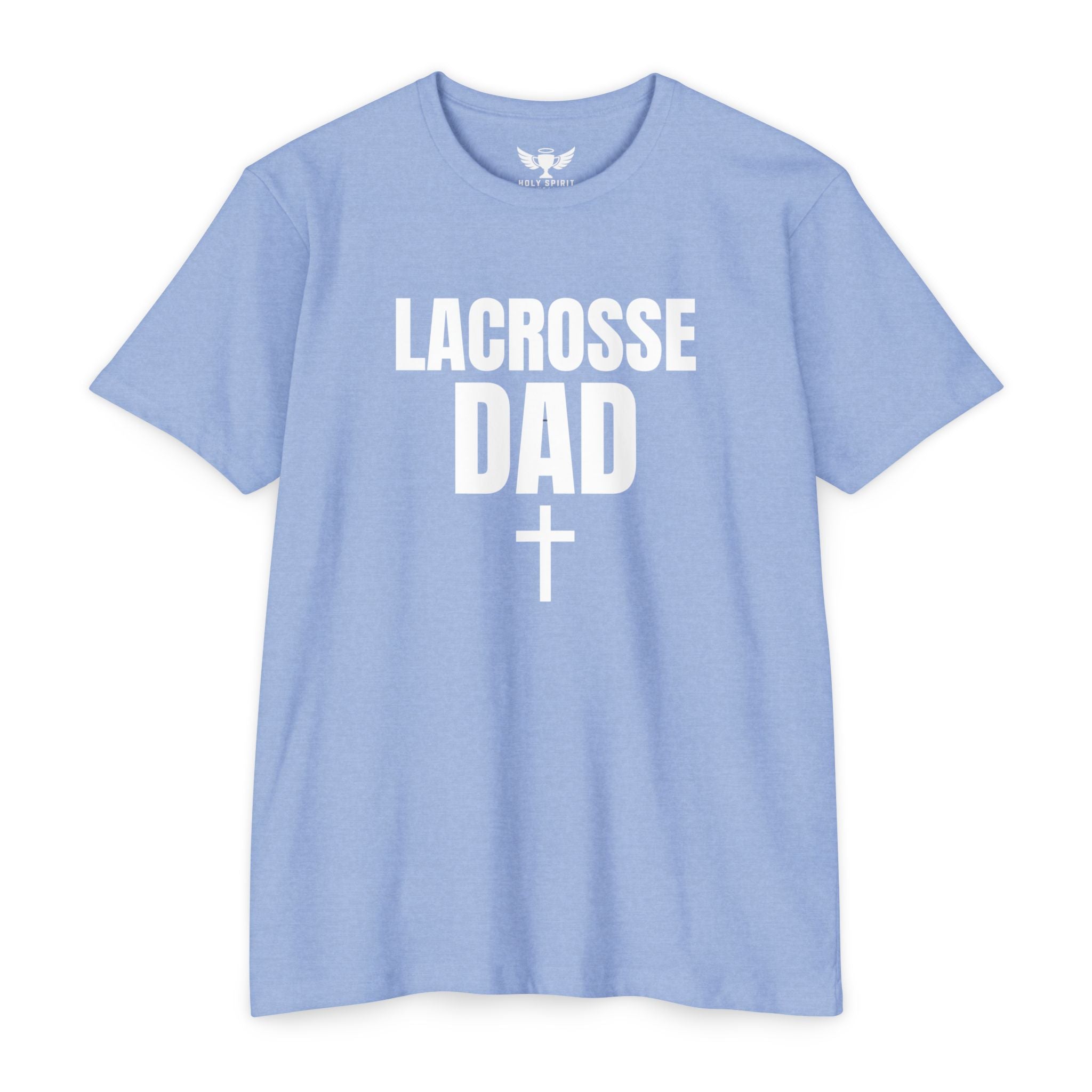 Lacrosse Dad T-Shirt — Custom Name & Number Sports Tee