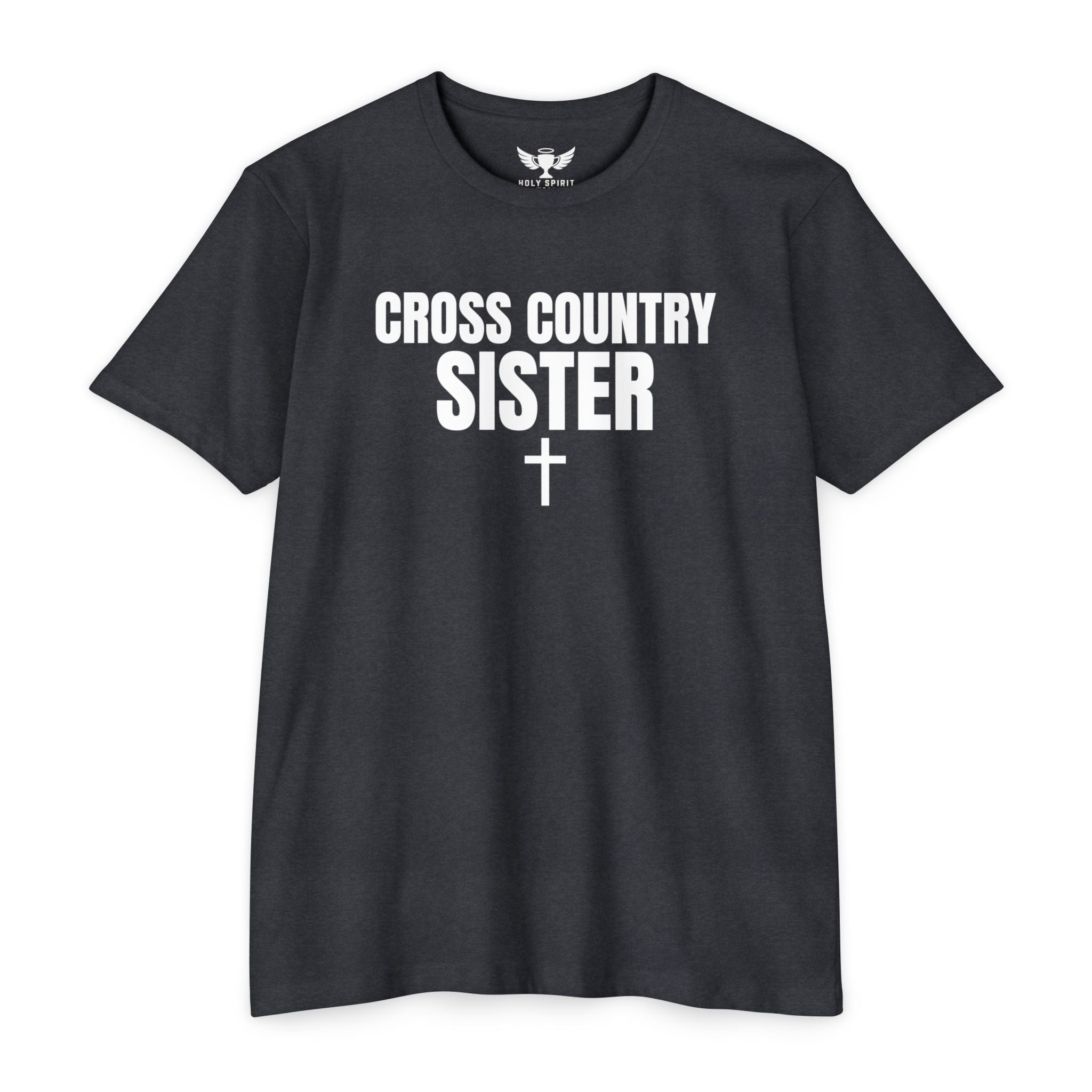 Cross Country Sister T-Shirt — Personalized Back Name & Number