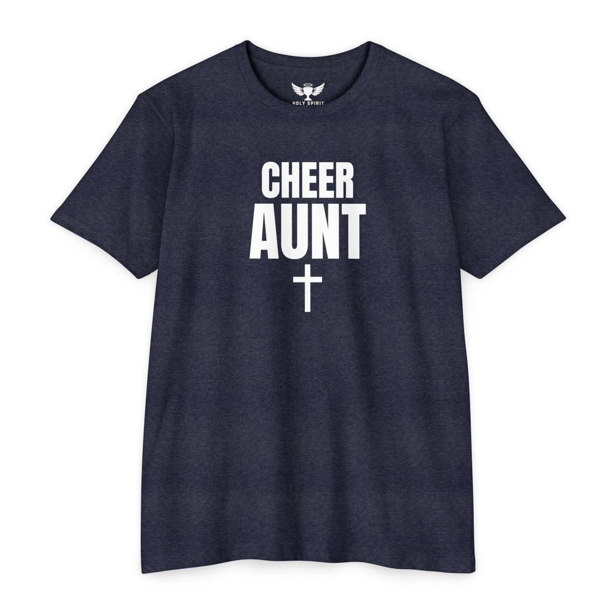 Cheer Aunt T-Shirt — Personalized Back Name & Number