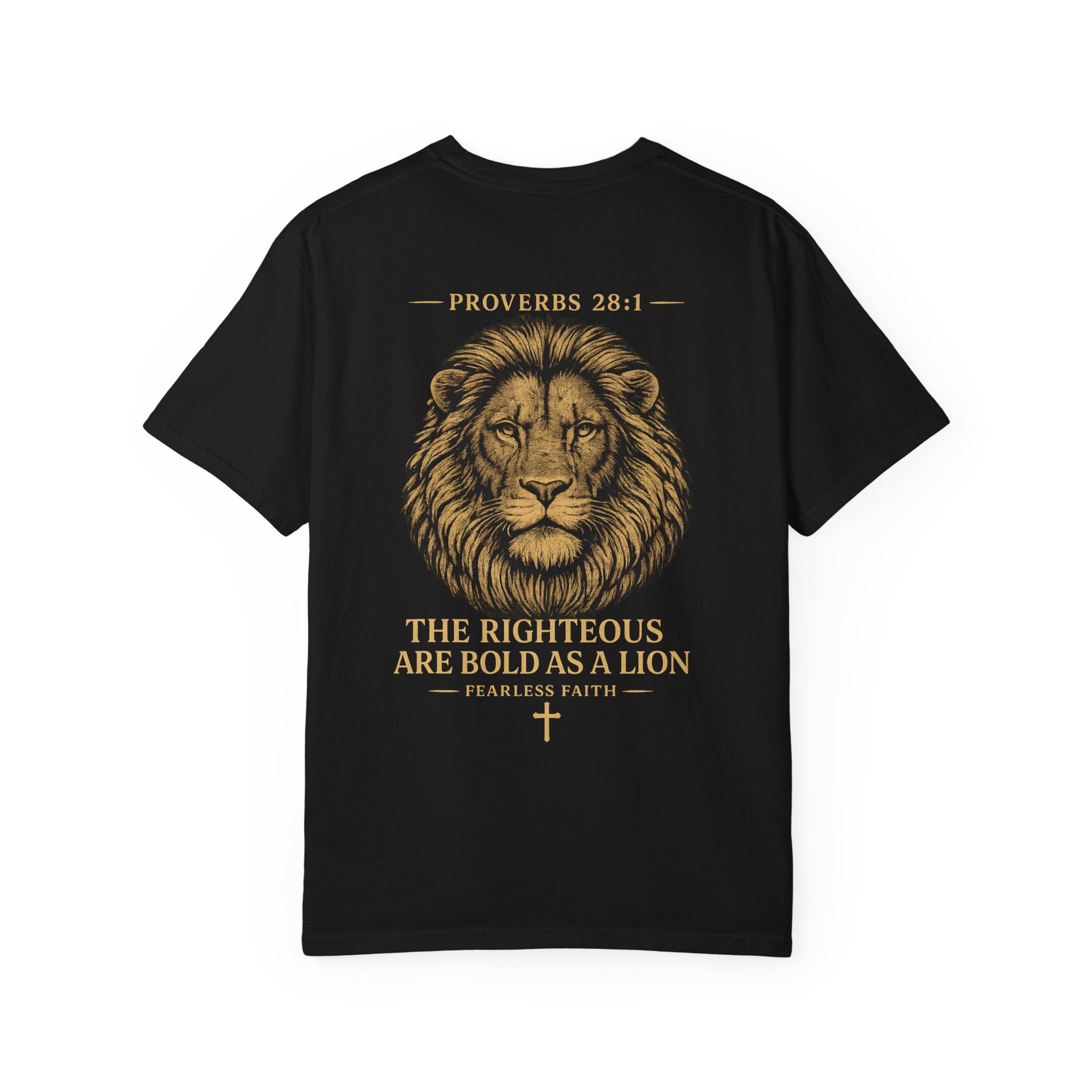 Proverbs 28:1 Streetwear T-Shirt — Comfort Colors Garment-Dyed Tee
