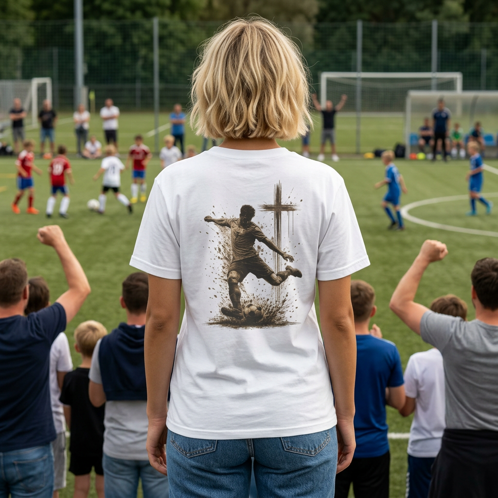 All Glory To God - Soccer Tee — Faith-Based Athletic T-Shirt
