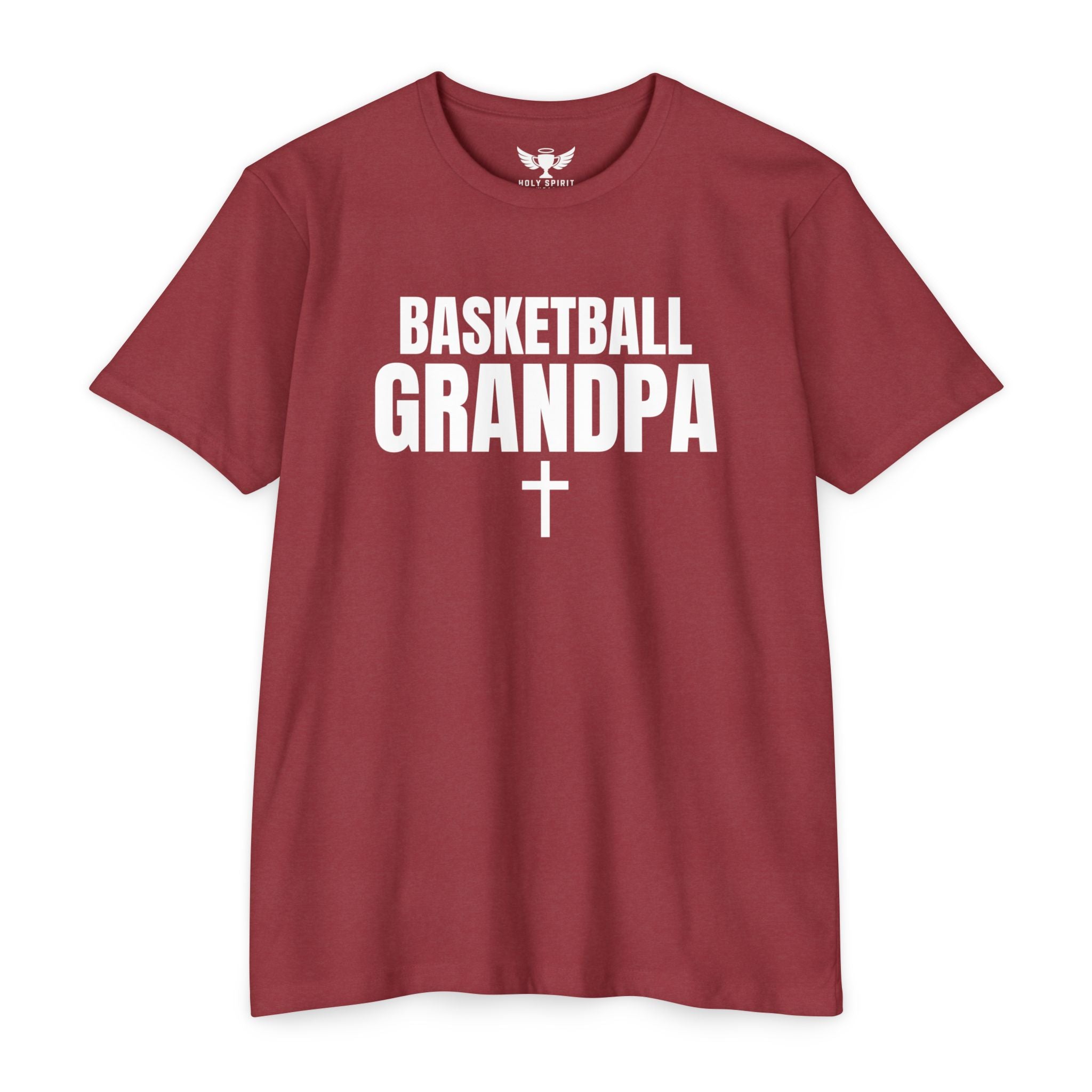Basketball Grandpa T-Shirt — Custom Back Name & Number
