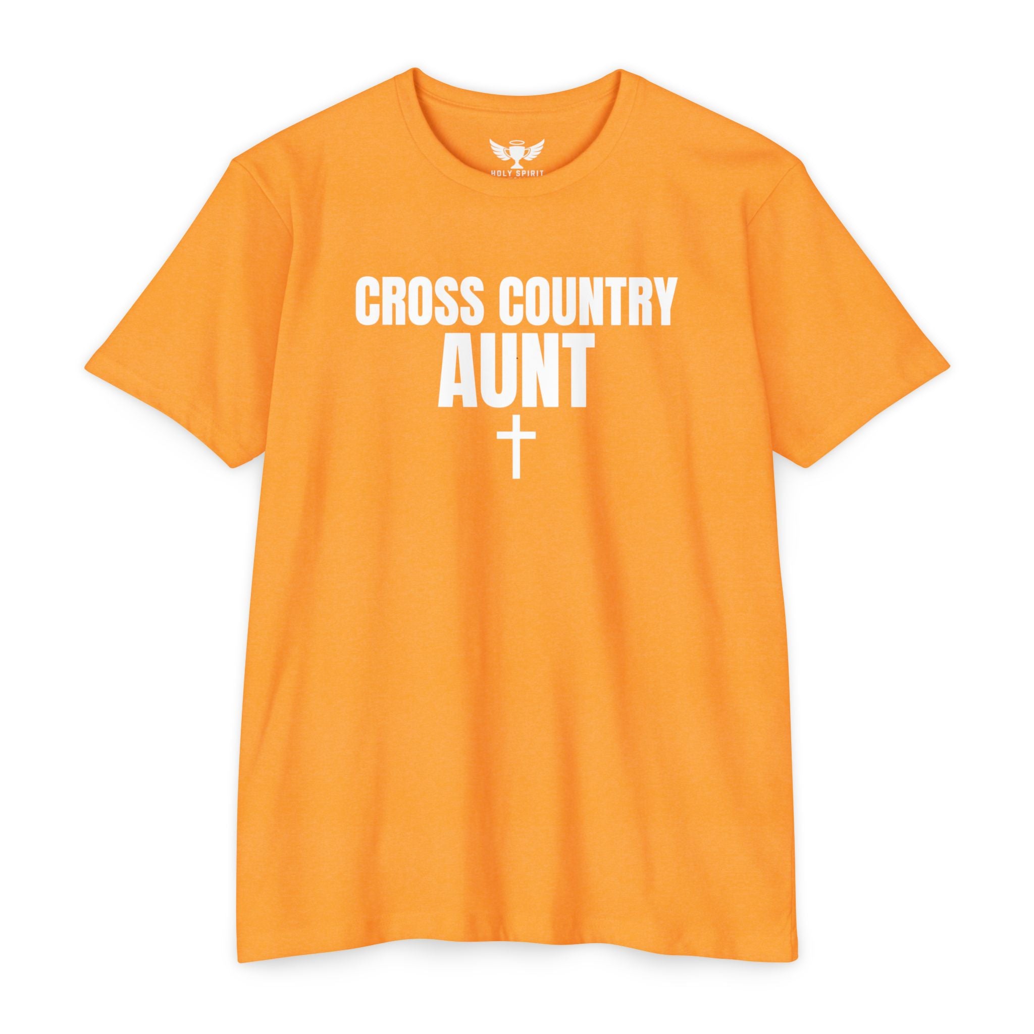 Cross Country Aunt T-Shirt — Custom Name & Number Sports Tee