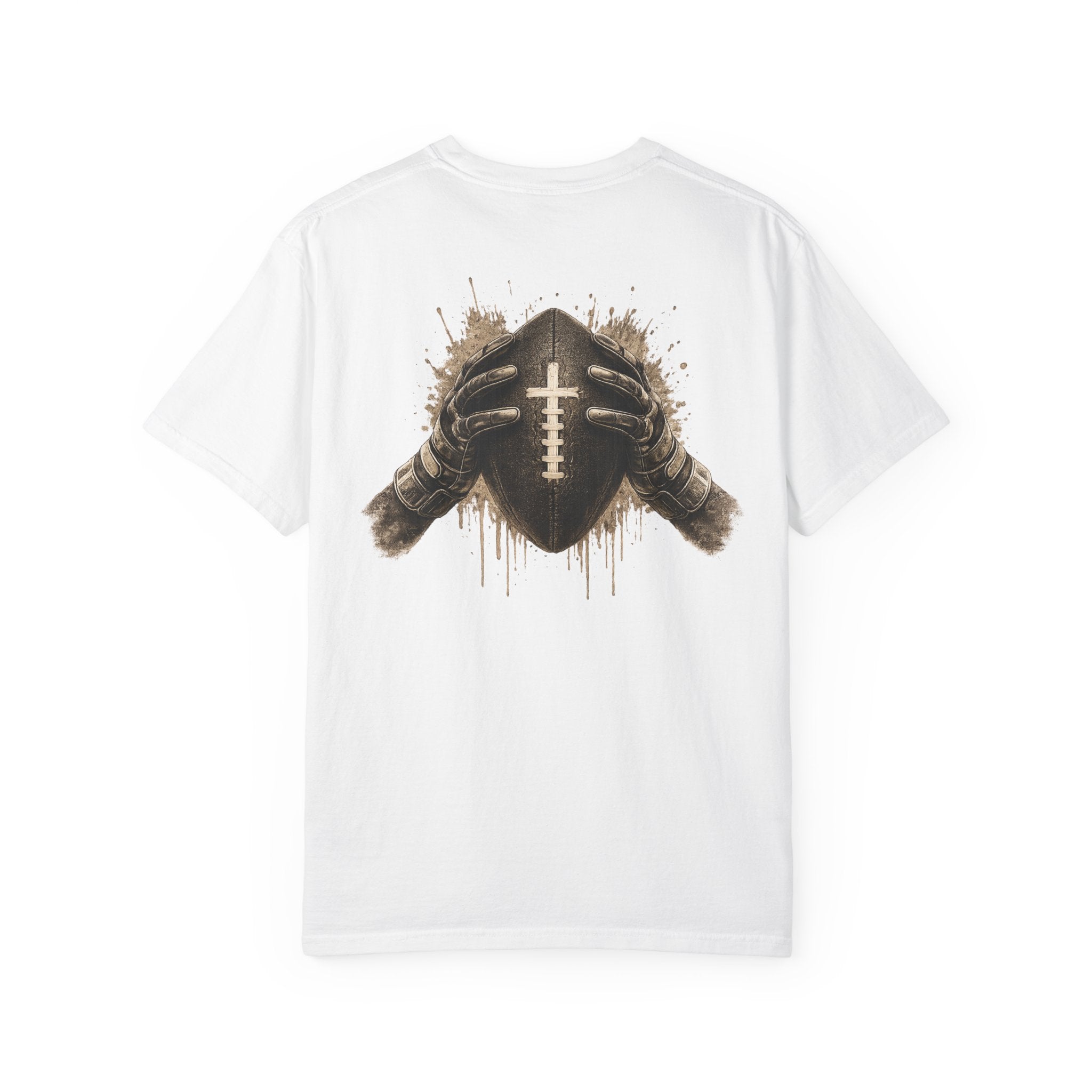 All Glory To God - Football Tee — Faith-Based Athletic T-Shirt