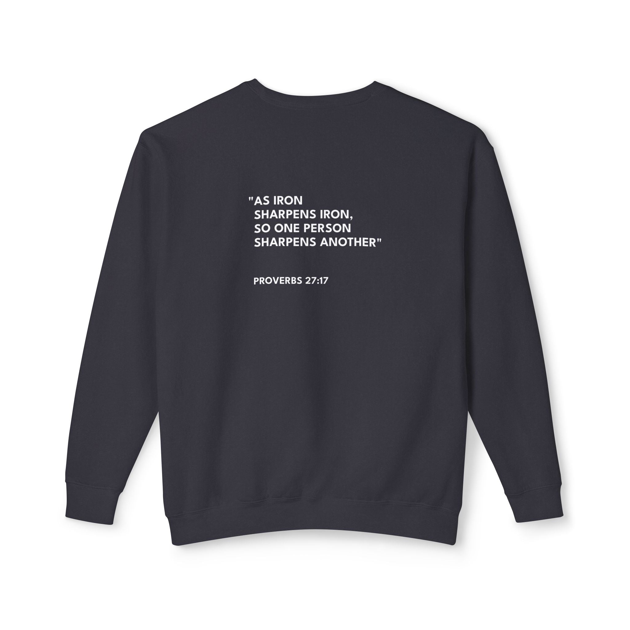 Proverbs 27:17 Logo Crewneck Sweatshirt