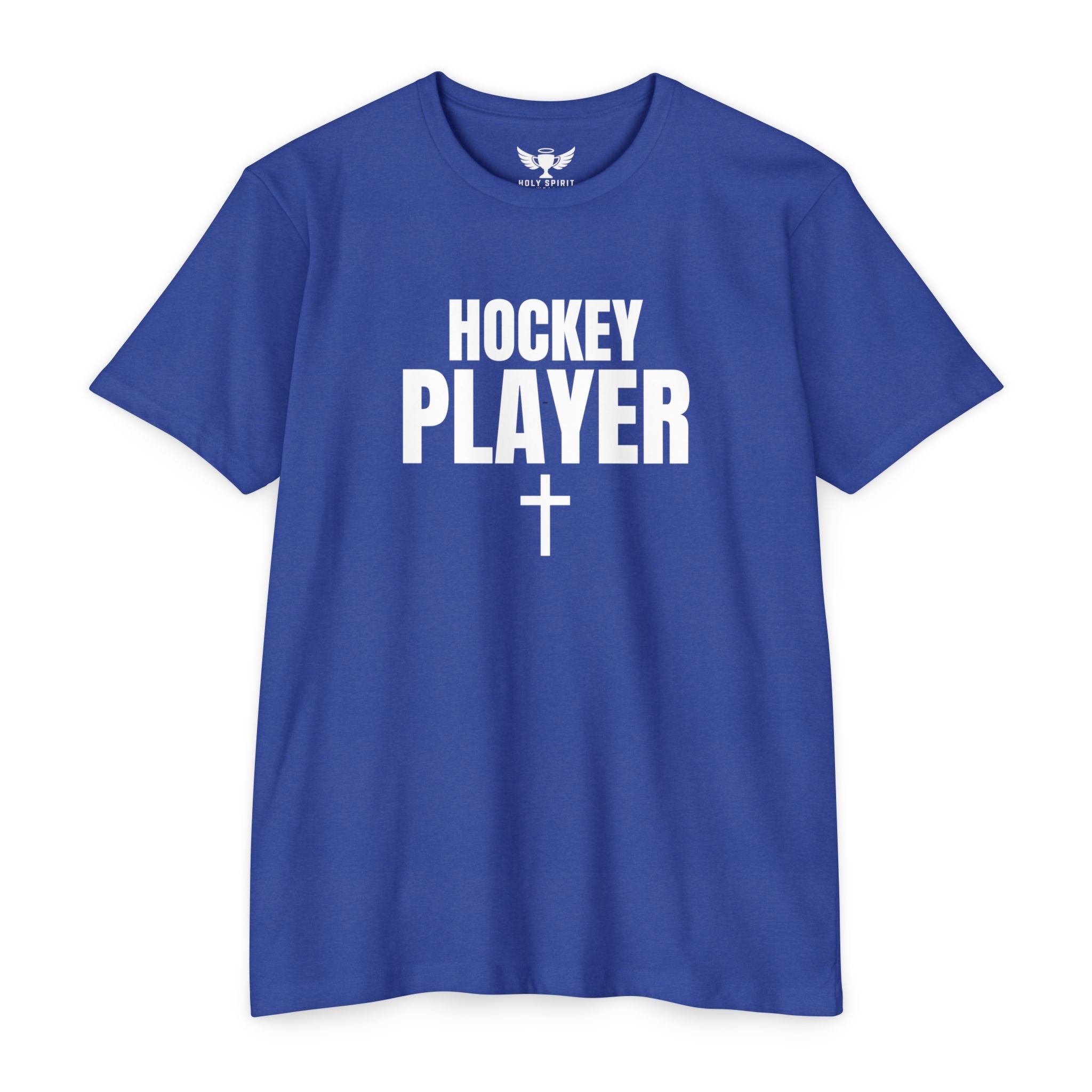Hockey Player T-Shirt — Custom Name & Number Sports Tee