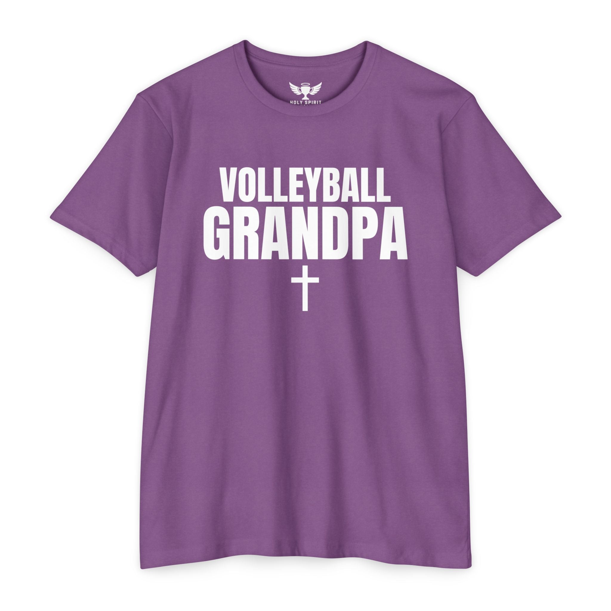 Volleyball Grandpa T-Shirt — Custom Name & Number Sports Tee