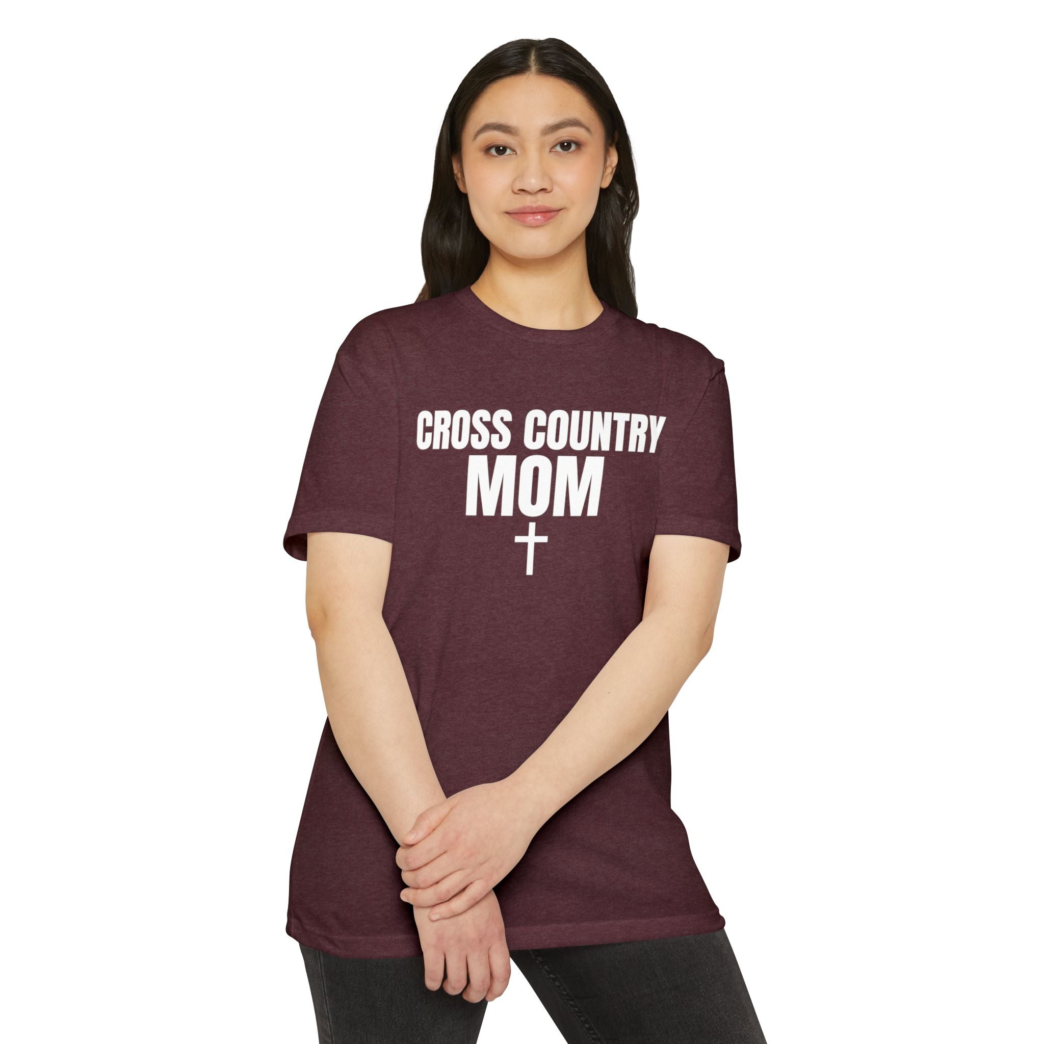 Cross Country Mom T-Shirt — Custom Name & Number Sports Tee