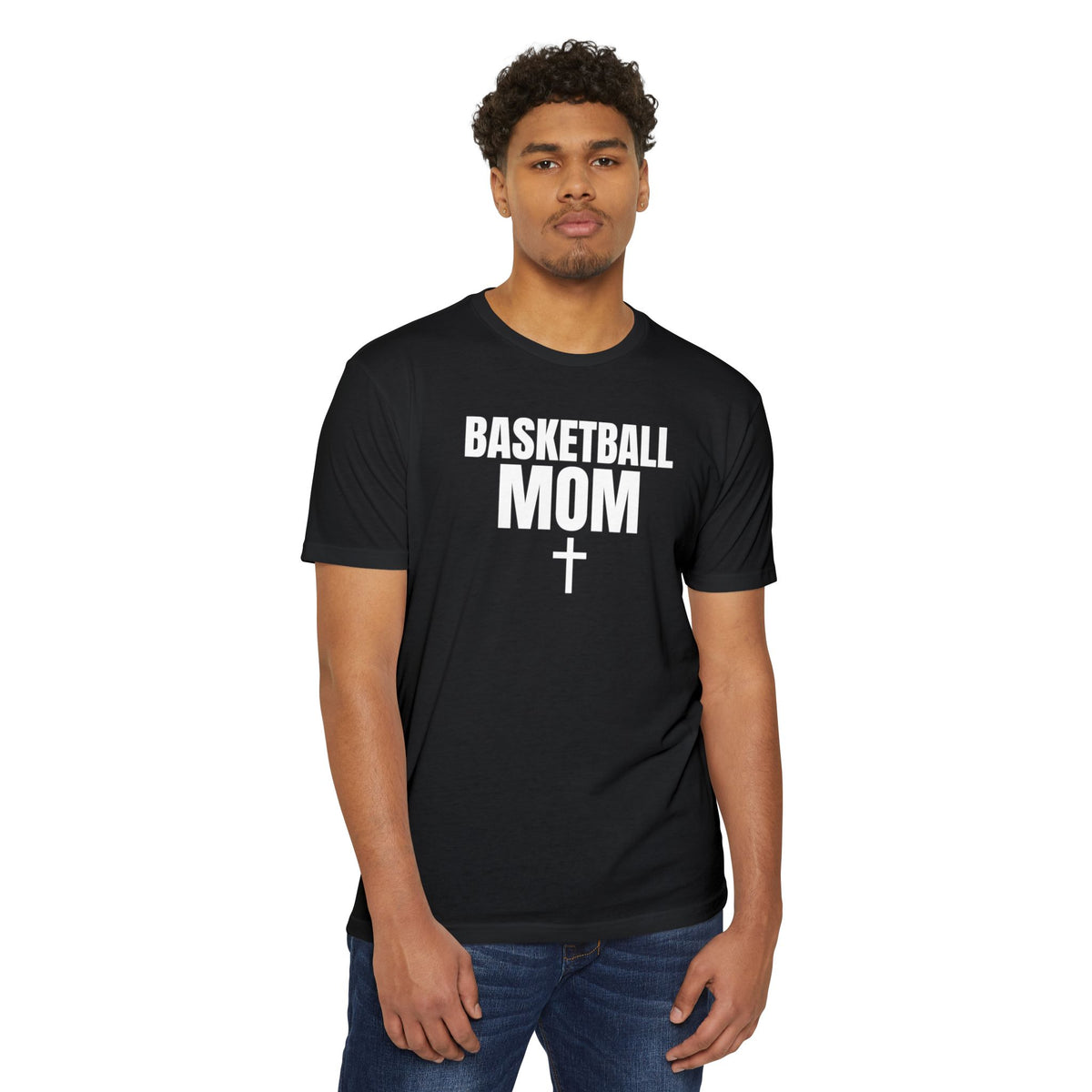 Basketball Mom T-Shirt — Custom Back Name & Number
