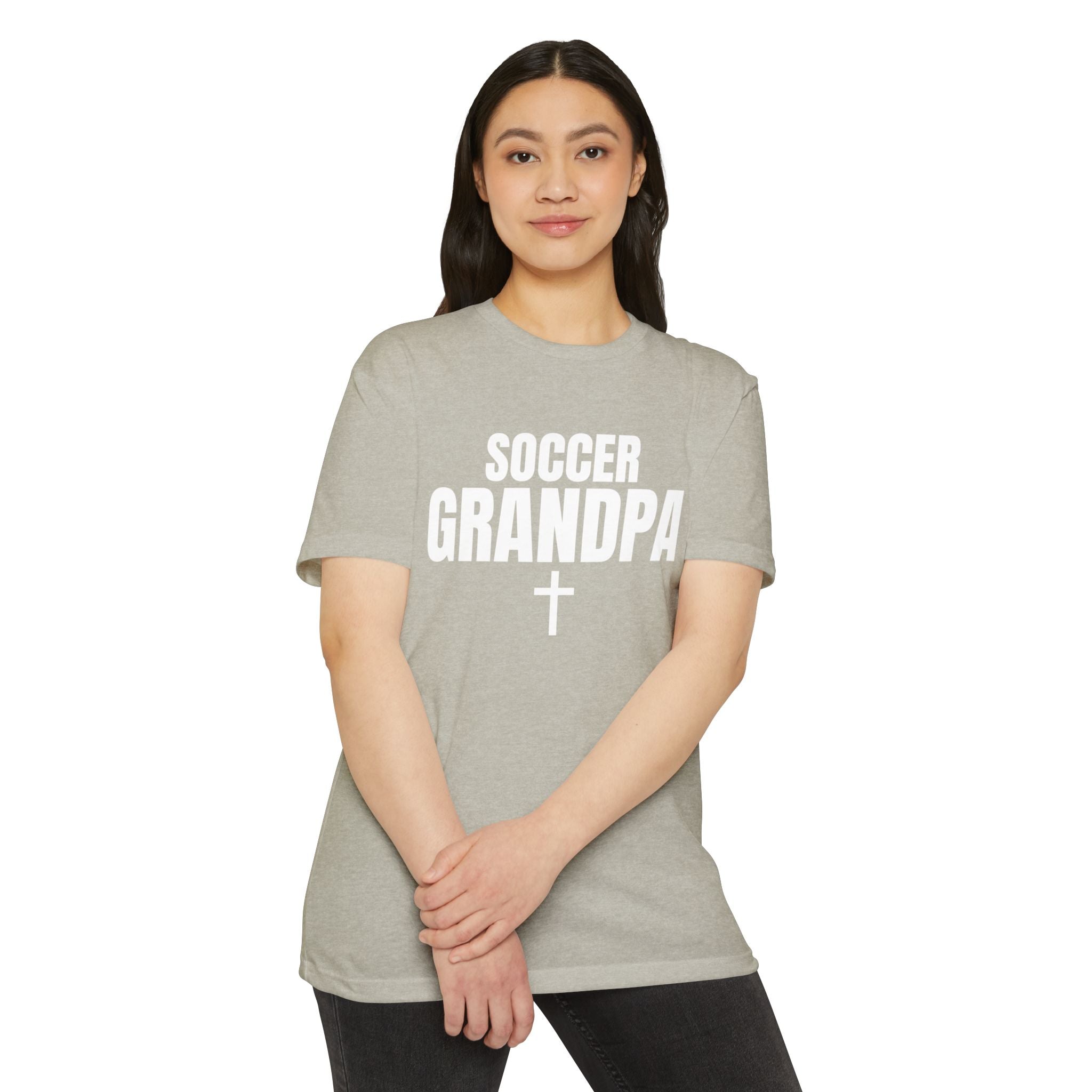 Soccer Grandpa T-Shirt — Personalized Back Number Jersey Tee