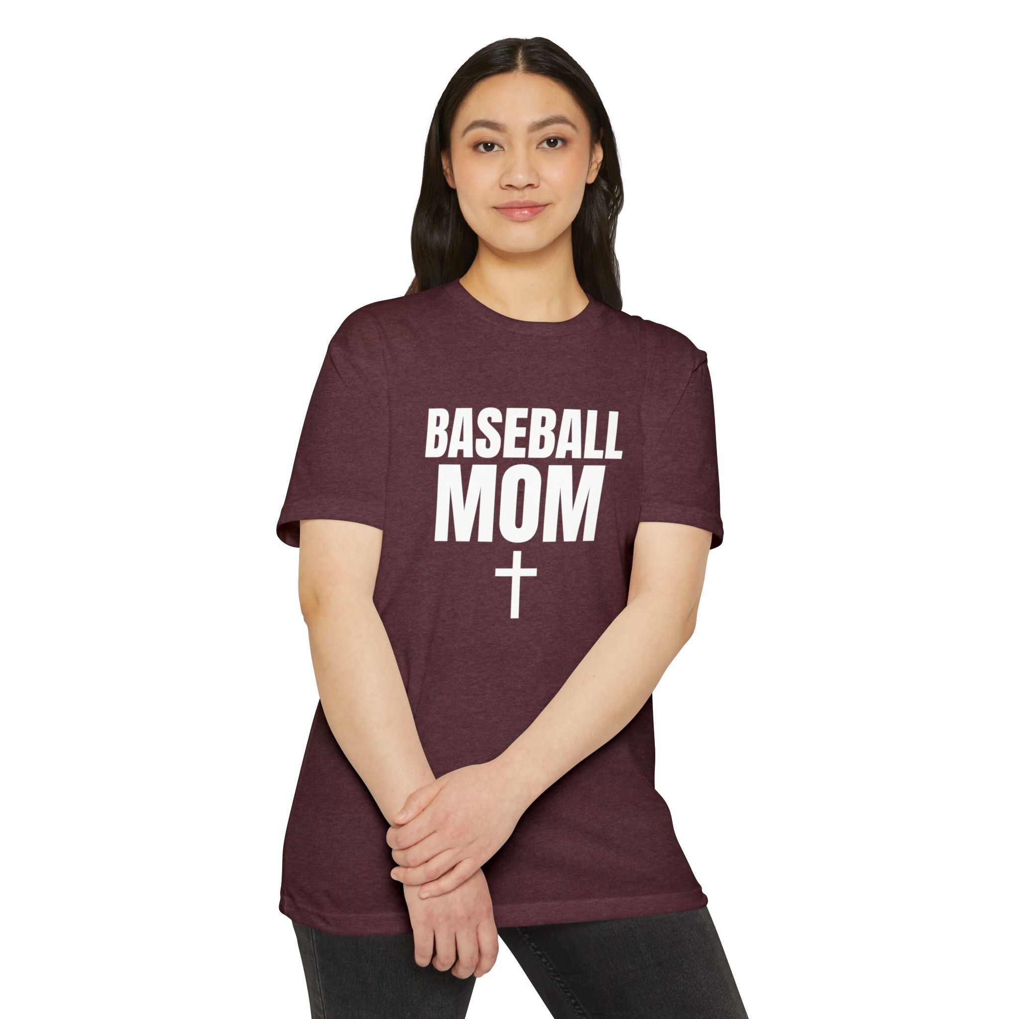 Baseball Mom T-Shirt - Custom Back Name & Number