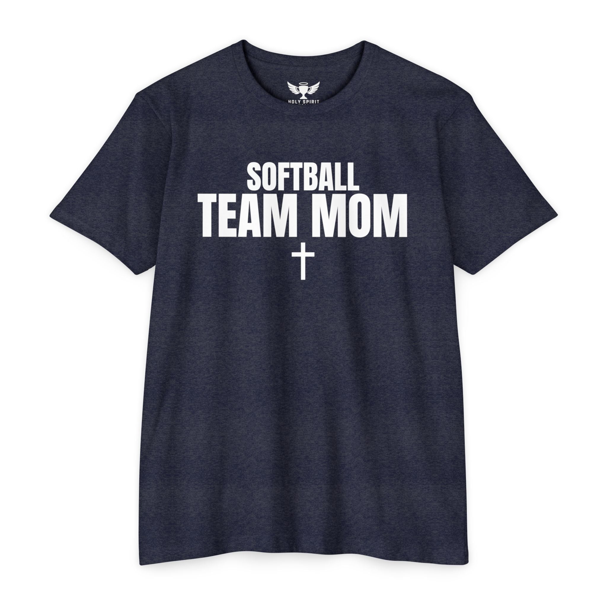 Softball Team Mom T‑Shirt — Custom Back Name & Number