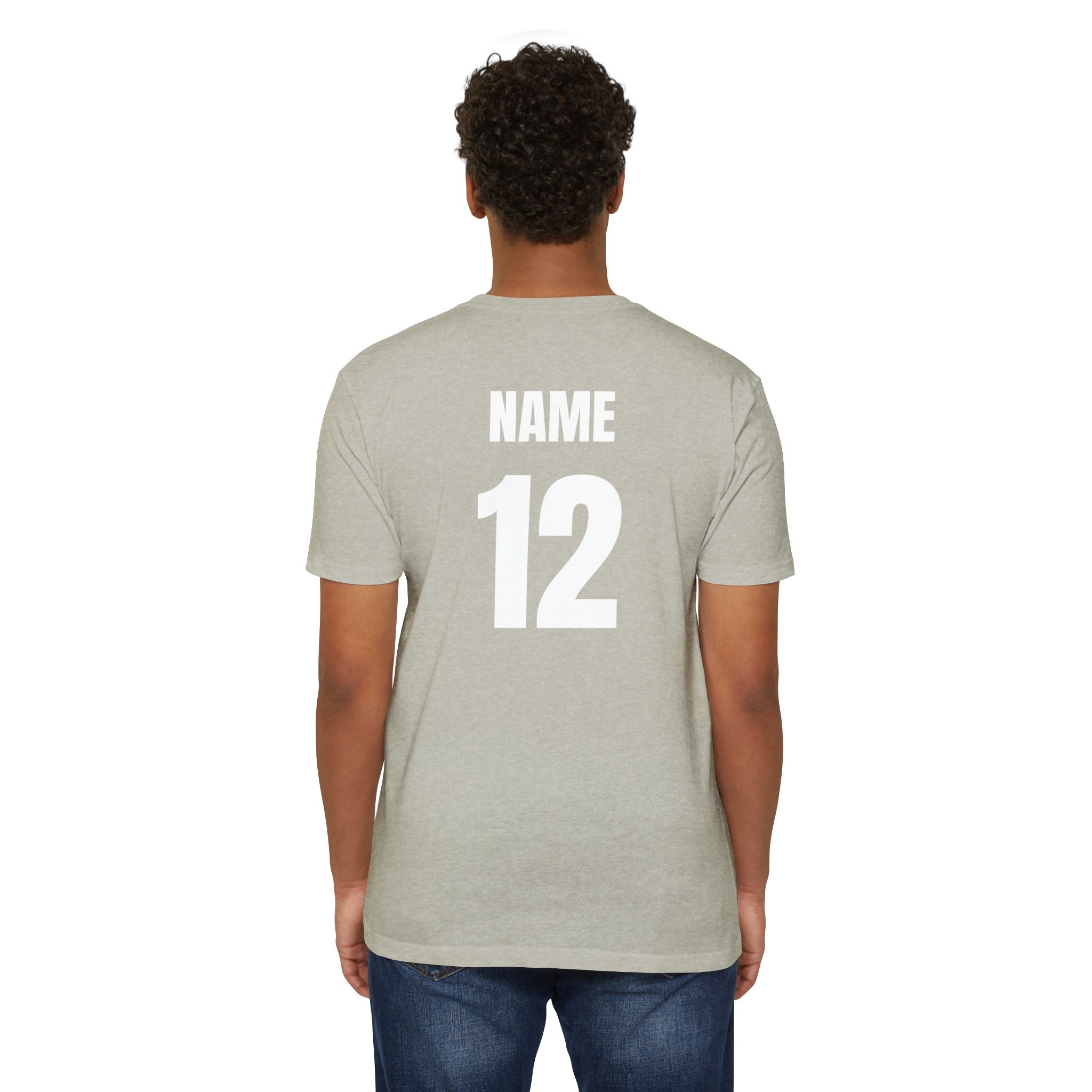 Hockey Fan T-Shirt —Custom Name & Number Sports Tee